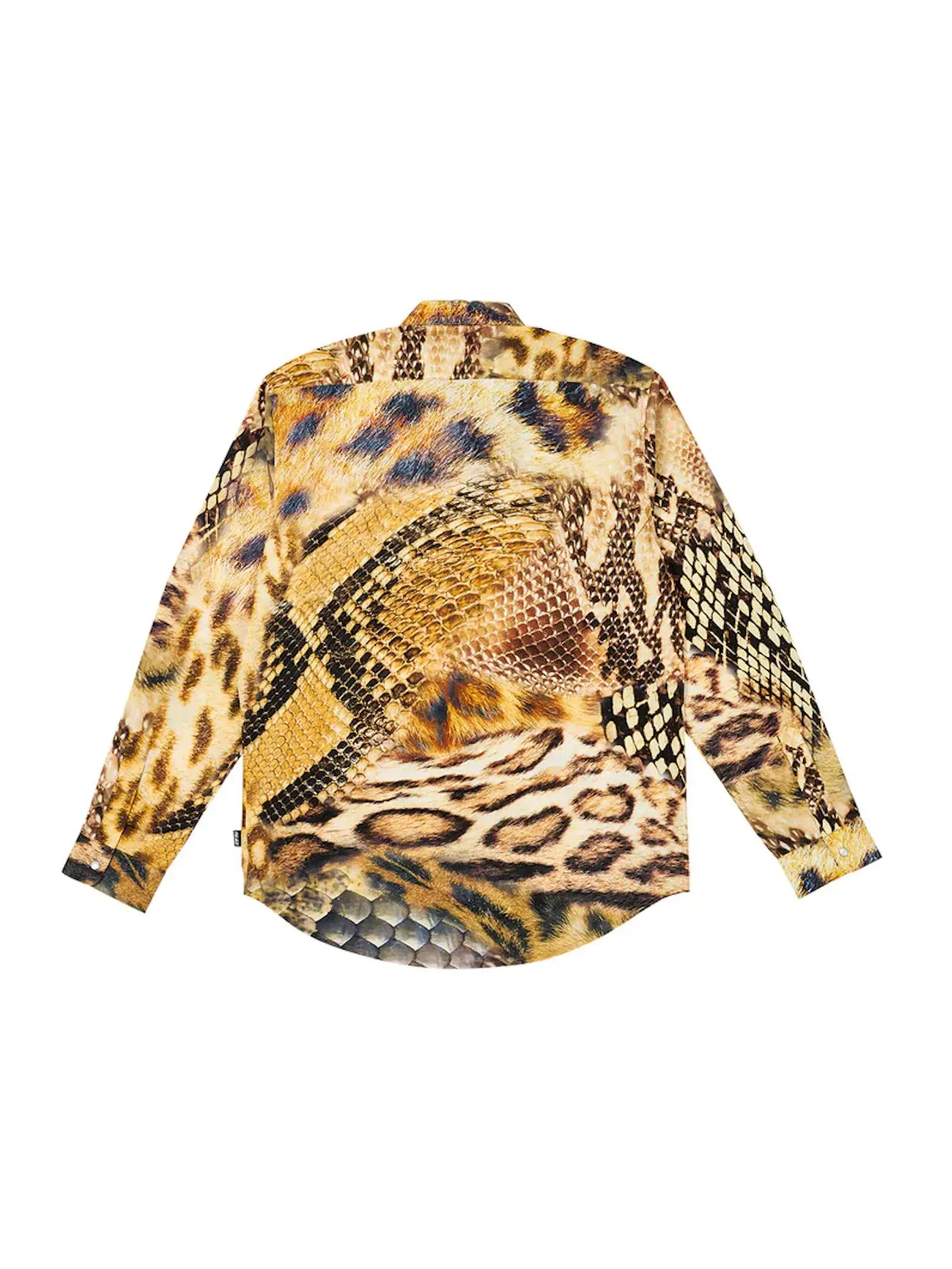 Мужская рубашка с принтом Animal Print Palace — изображение 2 из 2, желтый