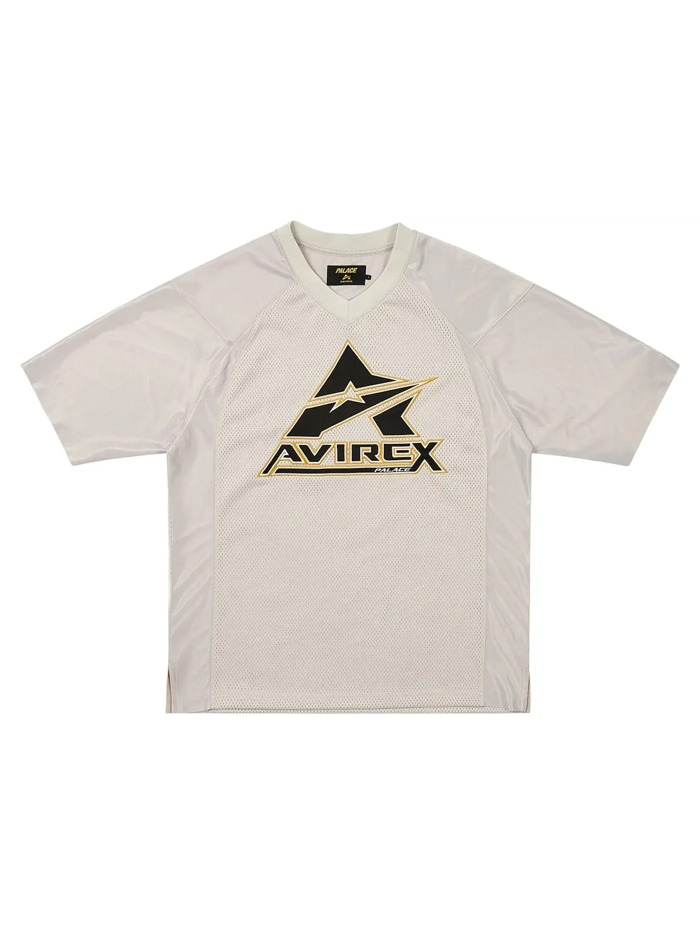 Мужская футболка Palace Avirex Mesh Jersey Silver — изображение 1 из 2
