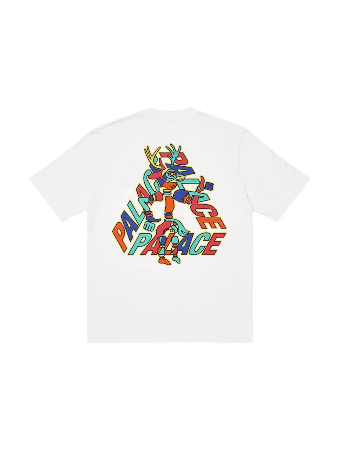 Мужская футболка с принтом Palace T-shirt — изображение 1 из 2, белый