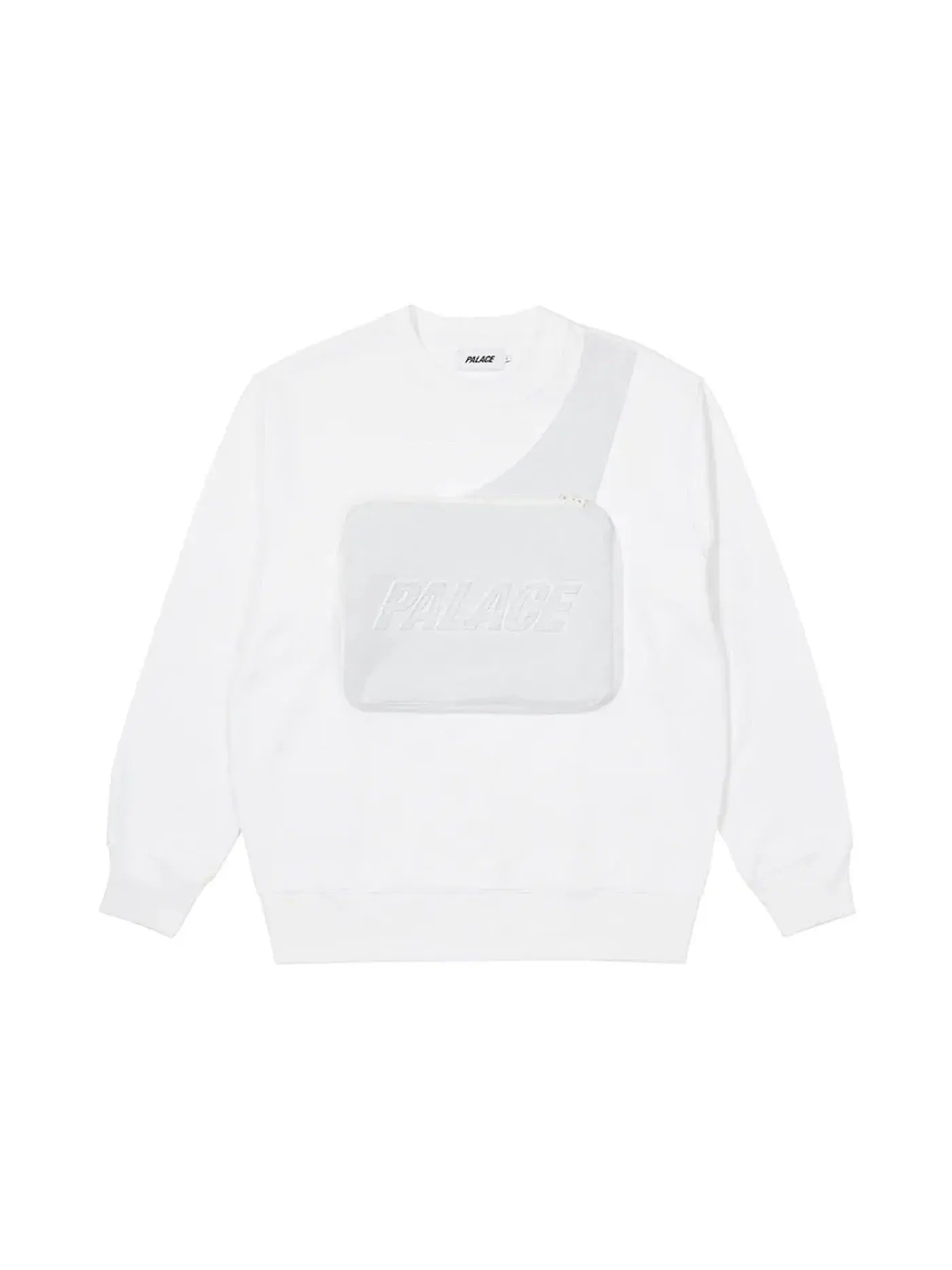Мужской свитшот Palace Bag Crew White — изображение 1 из 1, белый