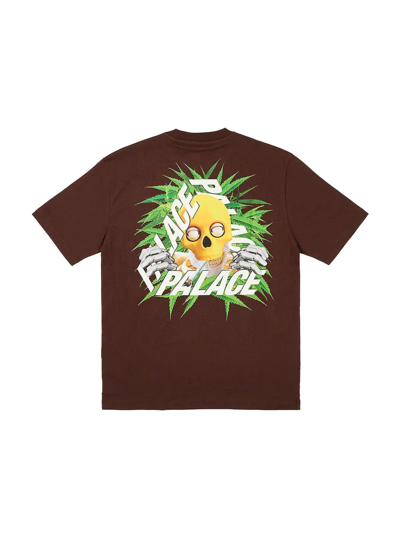 Мужская футболка с принтом Palace P-3 T-Shirt — изображение 1 из 2, коричневый
