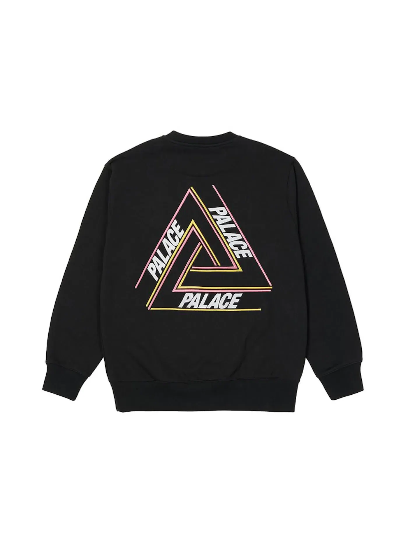 Мужской свитшот с принтом Palace Crew — изображение 1 из 2, черный