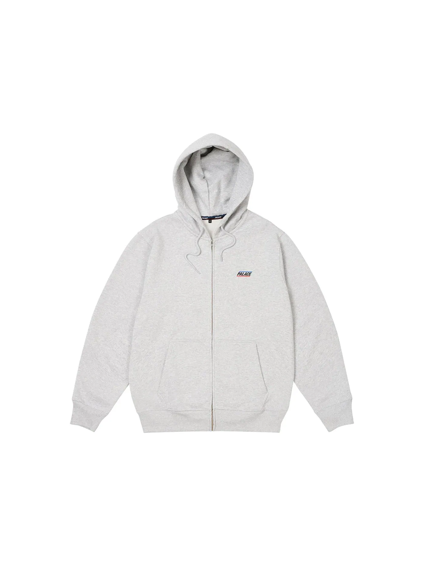 Мужская футболка с принтом Palace Basically A Zip Hood (SS24) Grey Marl — изображение 1 из 2