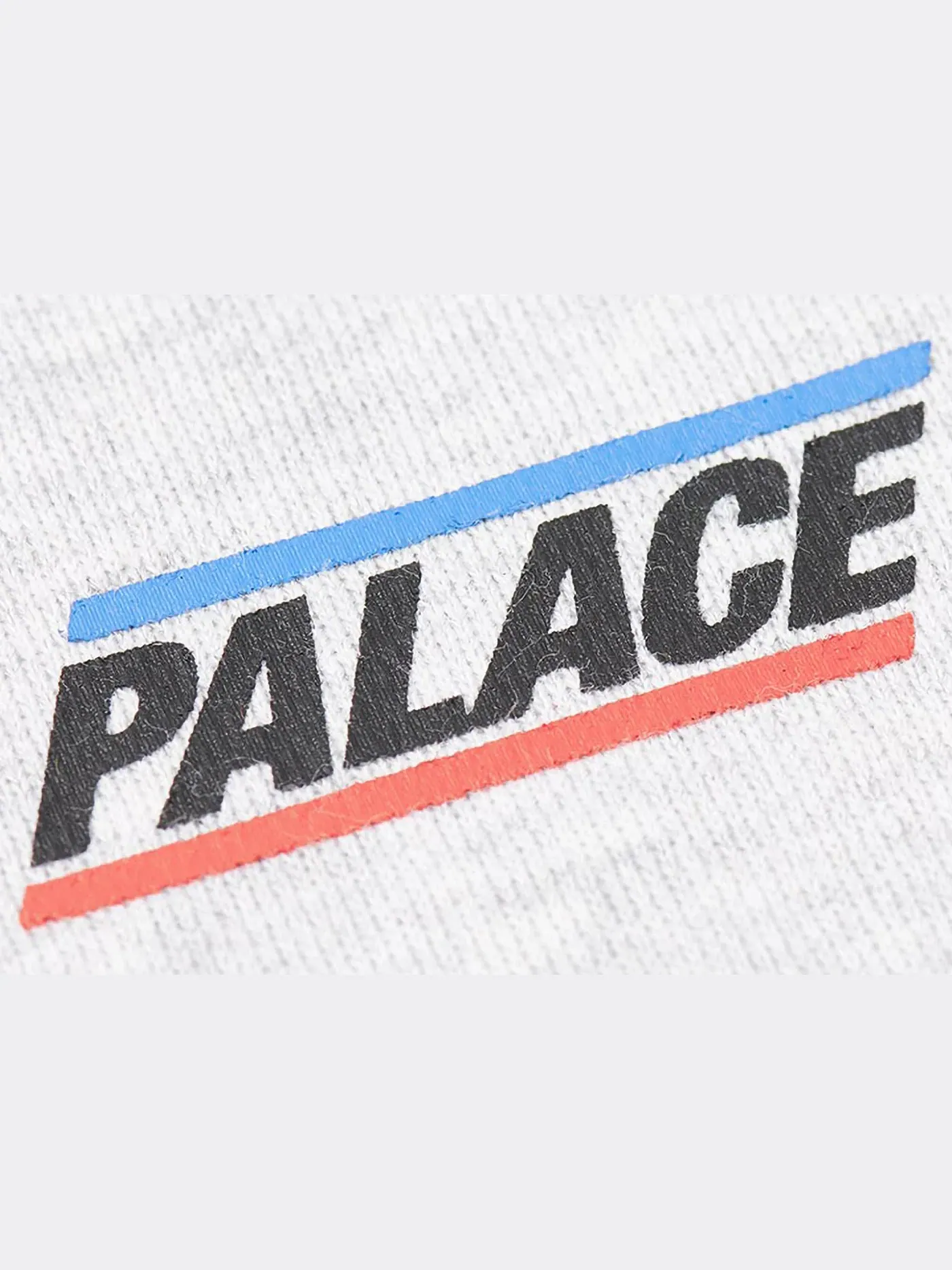 Мужская футболка с принтом Palace Basically A Zip Hood (SS24) Grey Marl — изображение 2 из 2