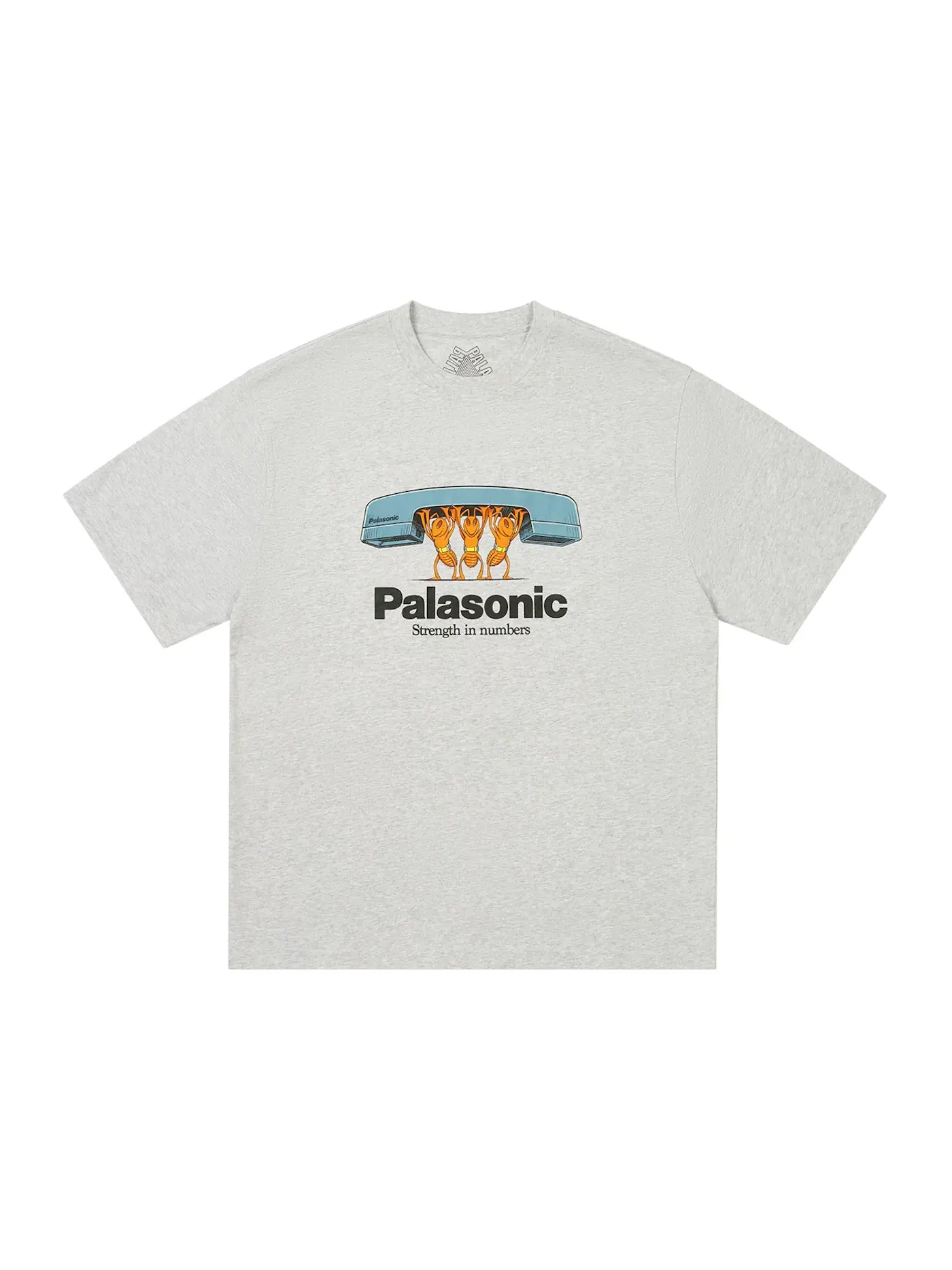 Мужская футболка с принтом Palace T-Shirt (FW24) — изображение 1 из 1, серый