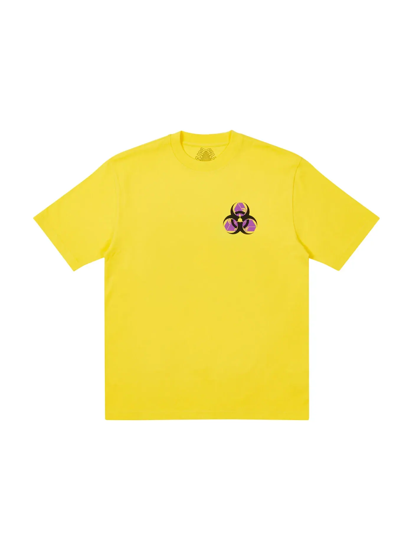 Мужская футболка с принтом Palace Bio Hazard T-shirt — изображение 2 из 2, желтый
