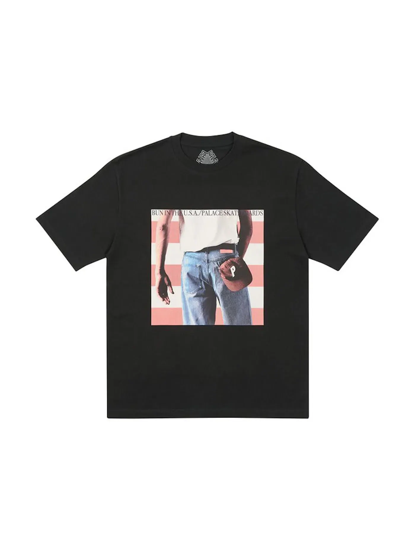 Мужская футболка с принтом Palace Born To Bun T-shirt — изображение 1 из 1, черный