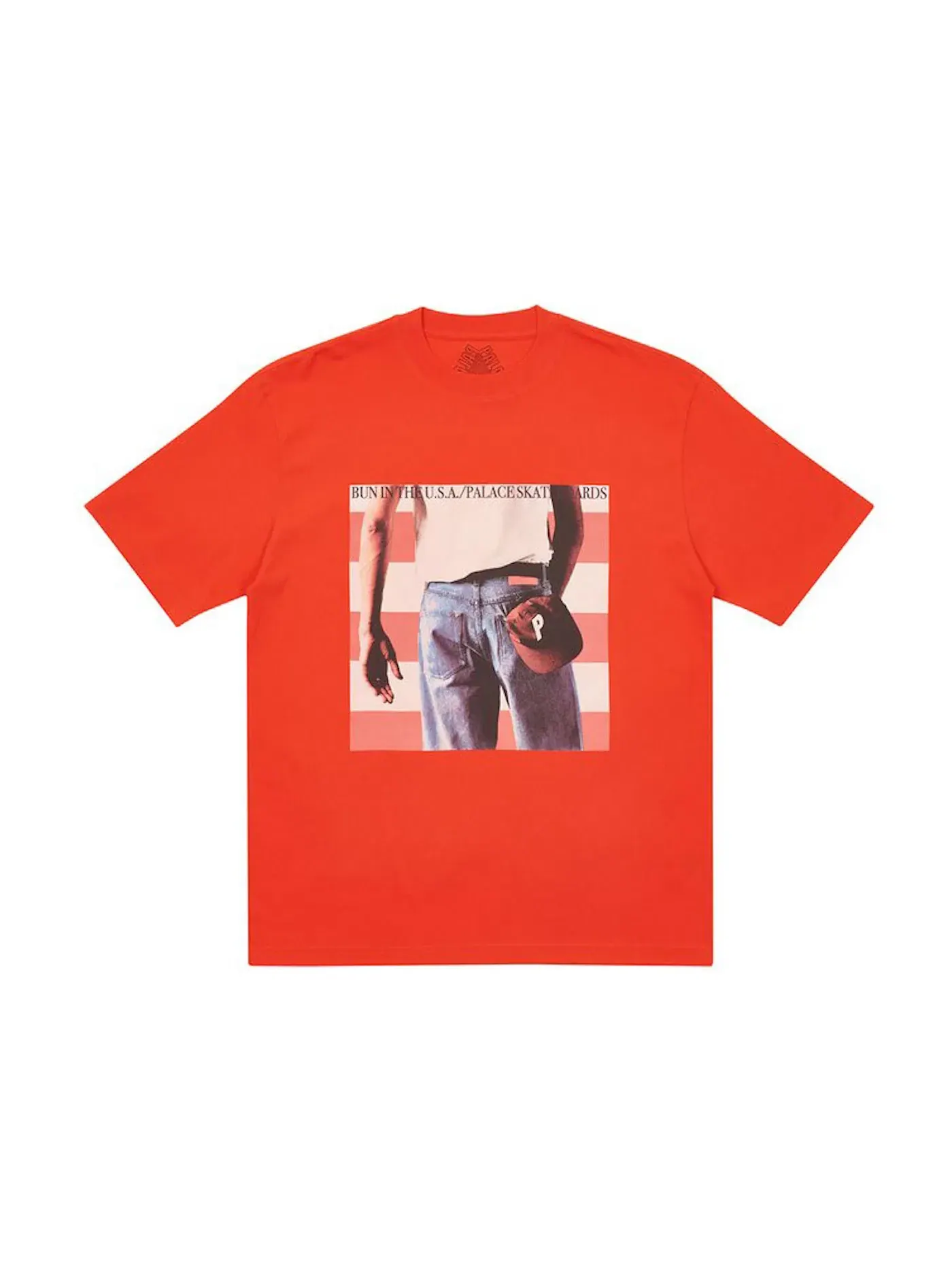 Мужская футболка с принтом Palace Born To Bun T-shirt — изображение 1 из 1, красный