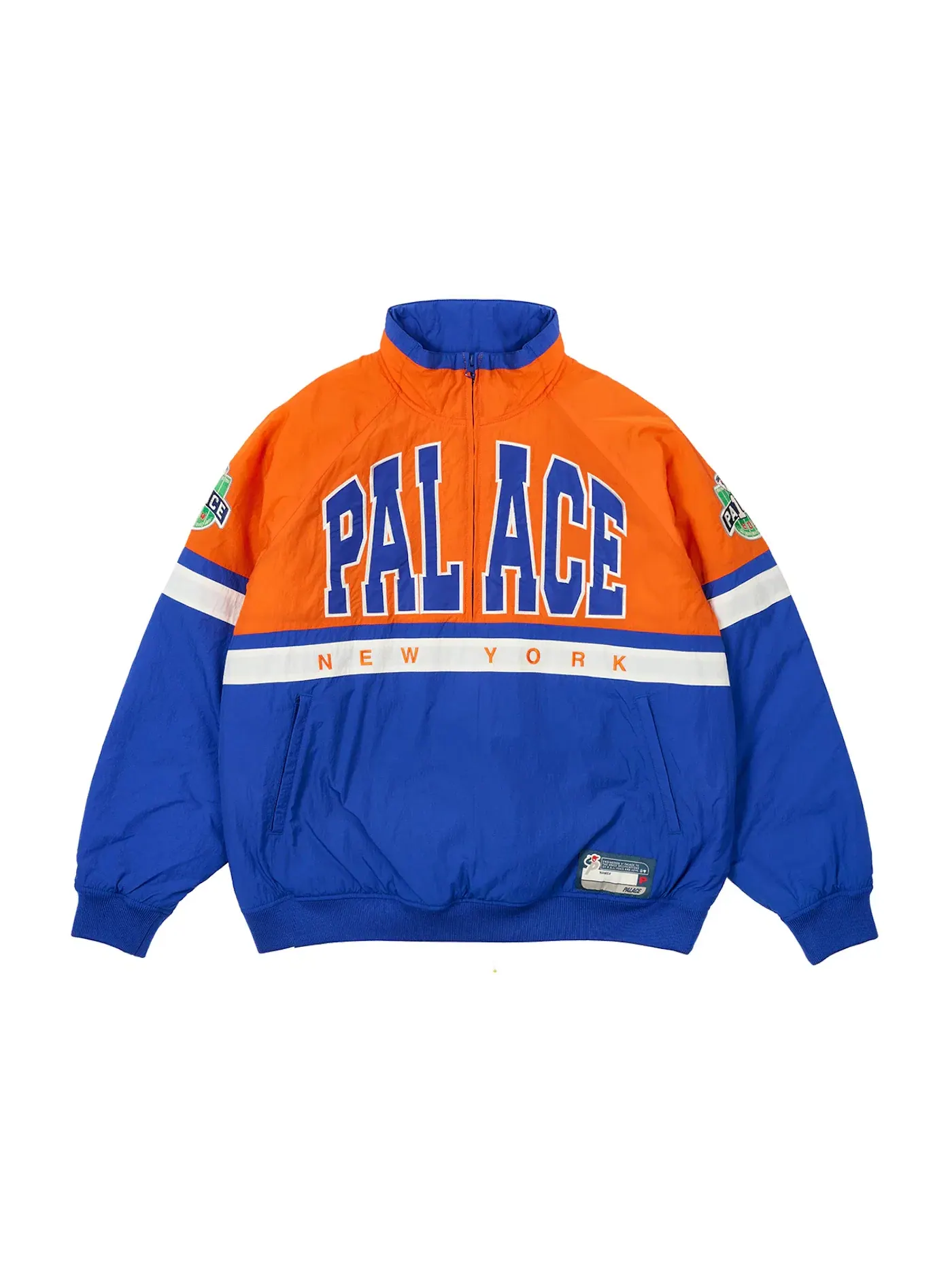 Мужская куртка-бомбер без рукавов Palace Breakout Half Zip Bomber — изображение 1 из 3, оранжевый/синий