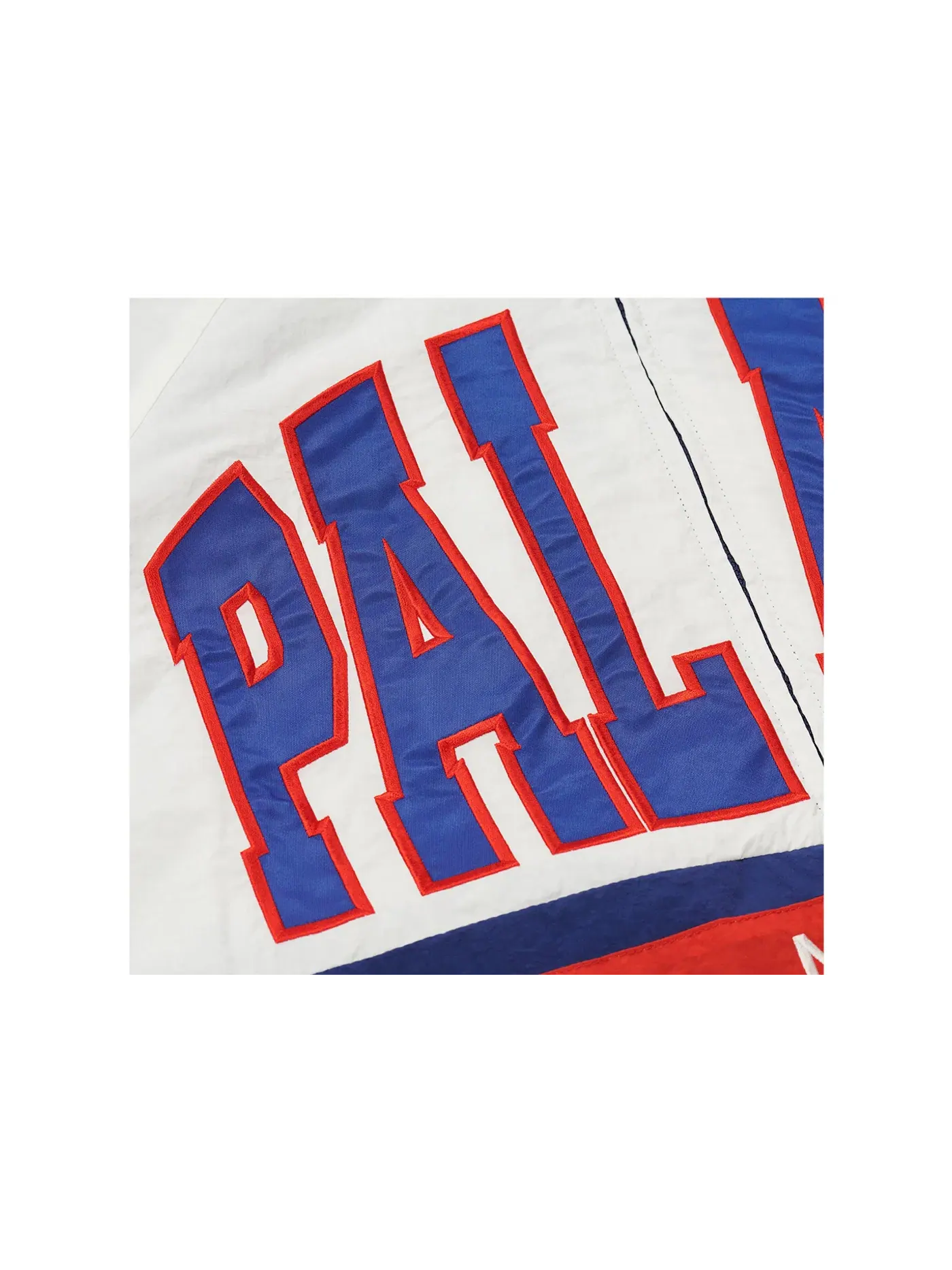 Мужская куртка-бомбер с принтом Palace Breakout Half Zip Bomber — изображение 3 из 3, белый/темно-синий