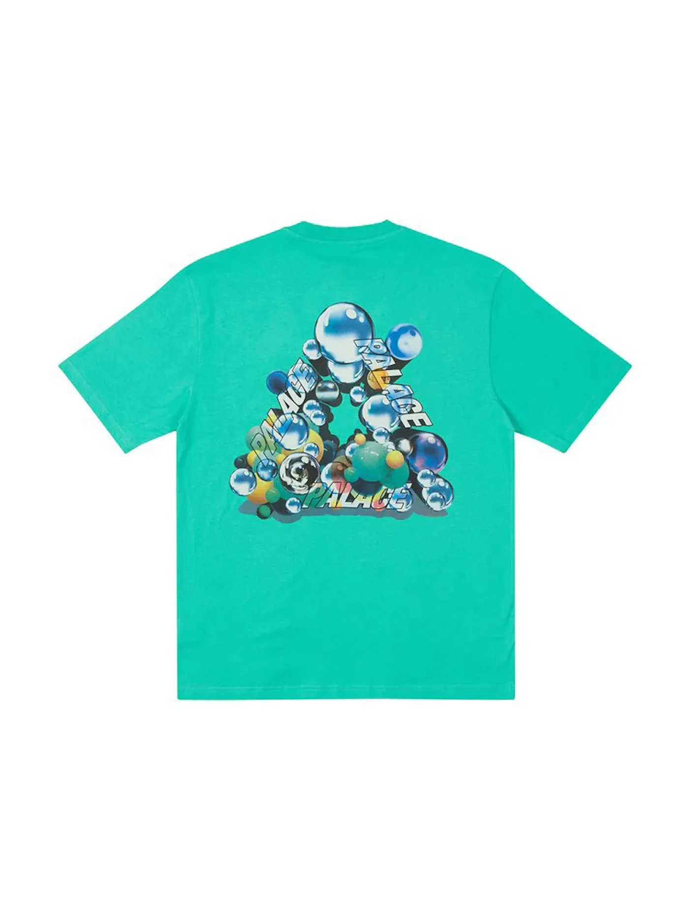 Мужская футболка с принтом Palace Bubbling T-shirt — изображение 1 из 2, голубой