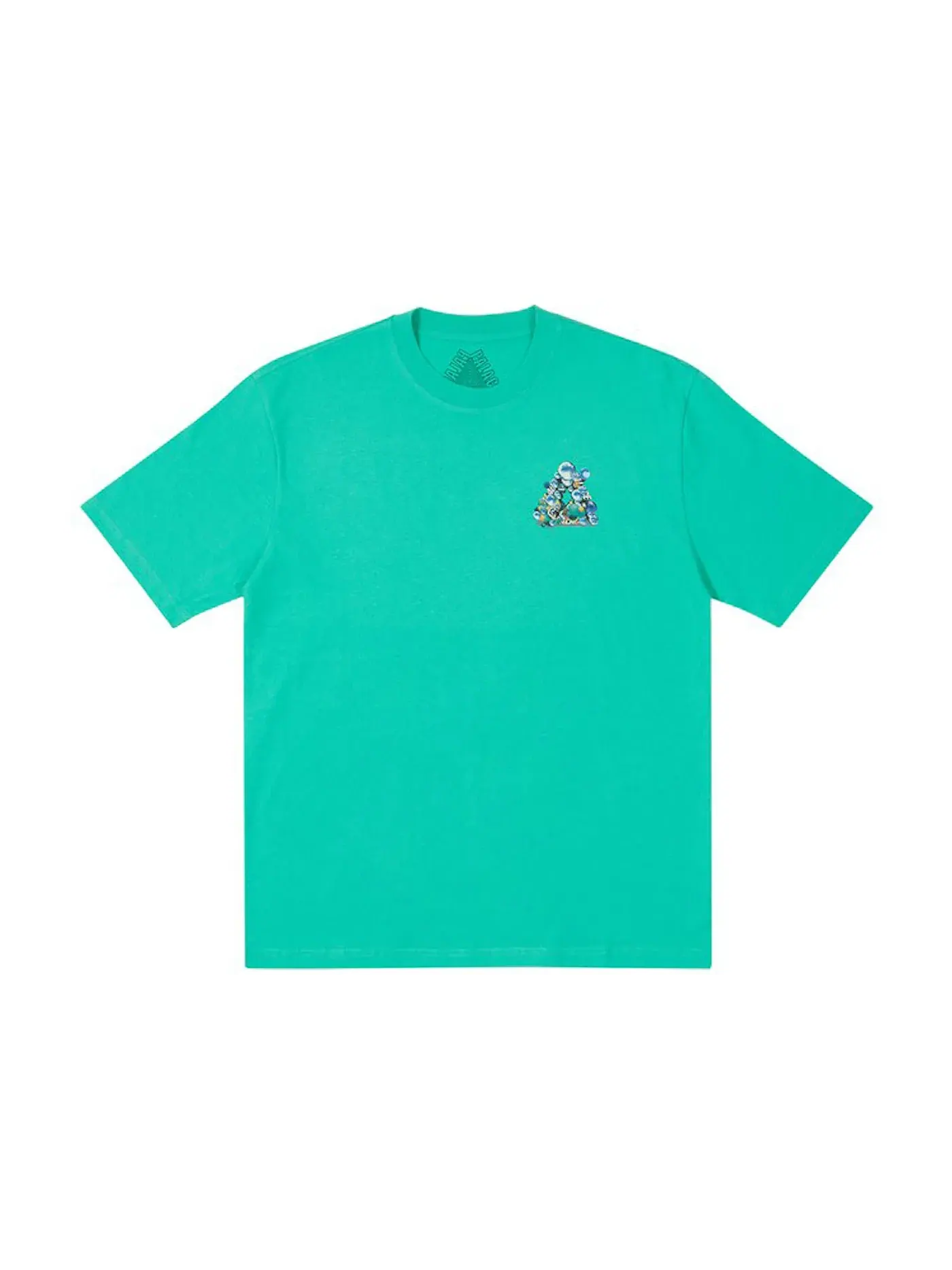 Мужская футболка с принтом Palace Bubbling T-shirt — изображение 2 из 2, голубой