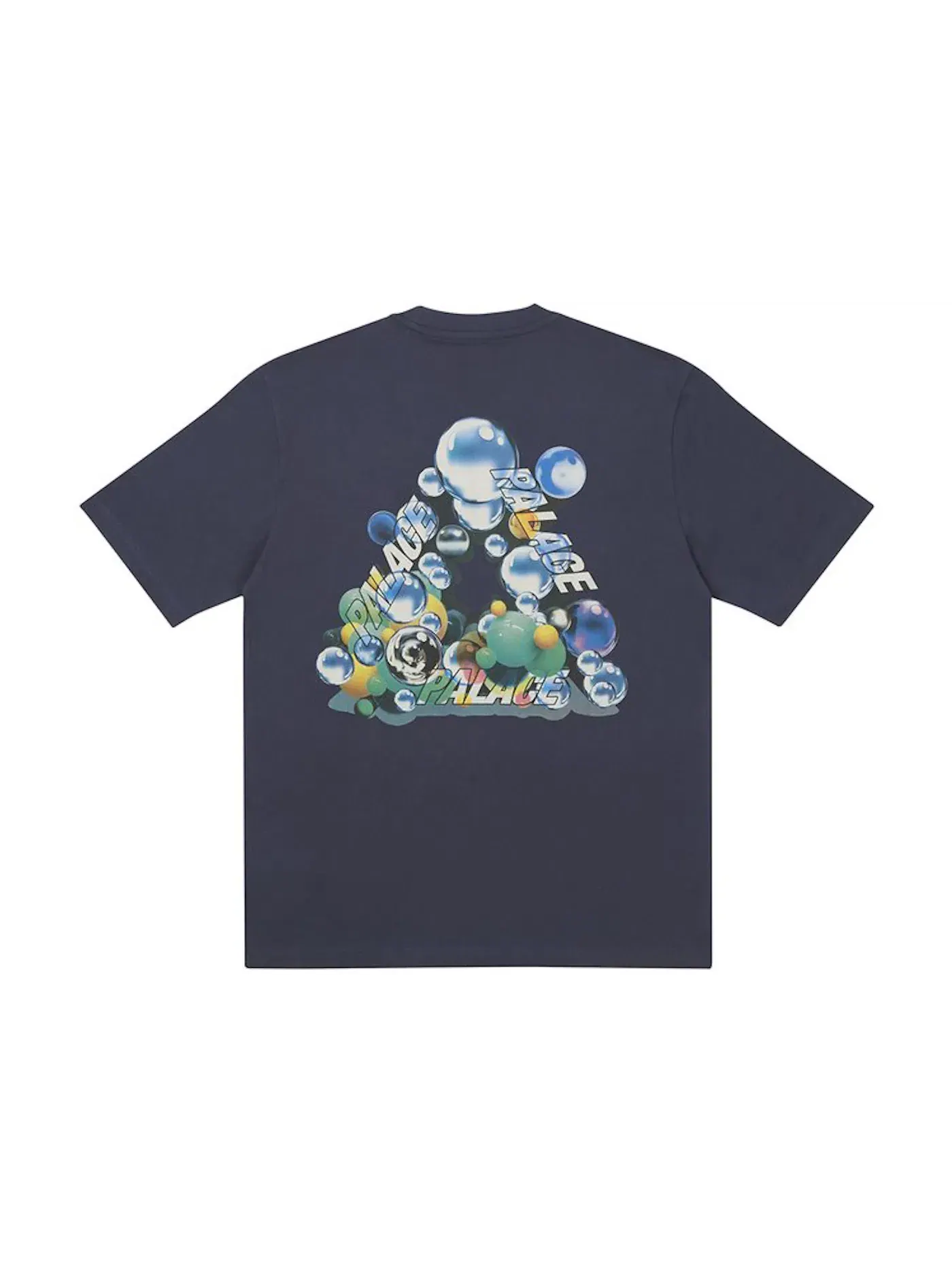 Мужская футболка с принтом Palace Bubbling T-shirt — изображение 1 из 2, темно-синий