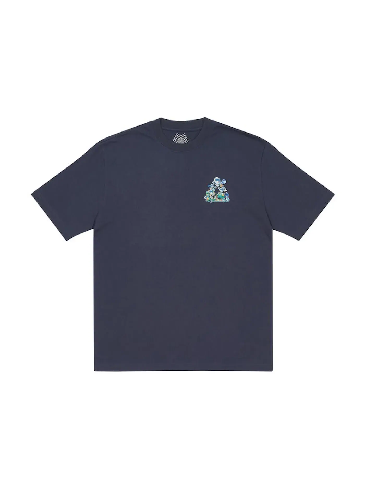 Мужская футболка с принтом Palace Bubbling T-shirt — изображение 2 из 2, темно-синий