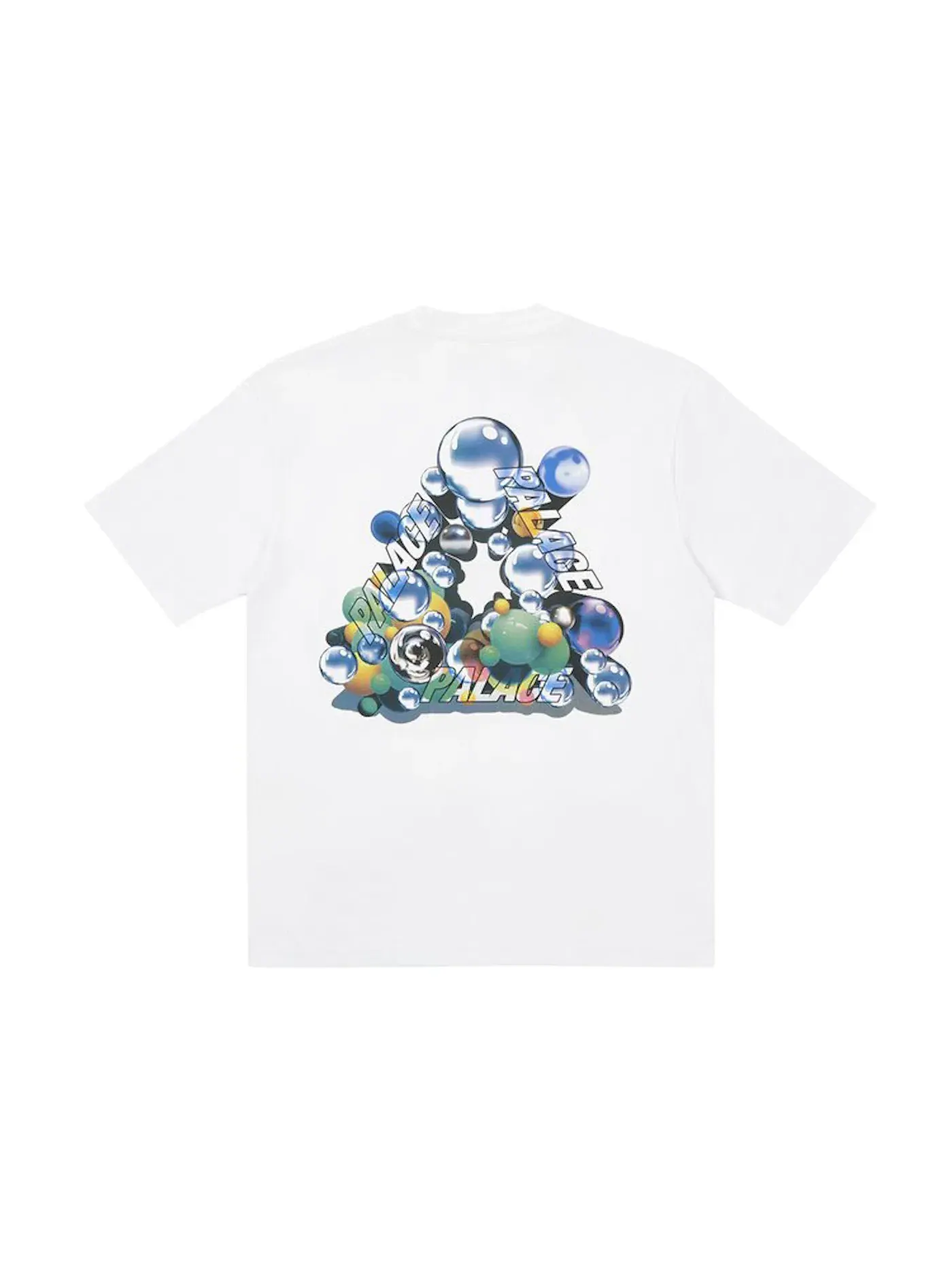 Мужская футболка с принтом Palace Bubbling T-shirt — изображение 1 из 2, белый