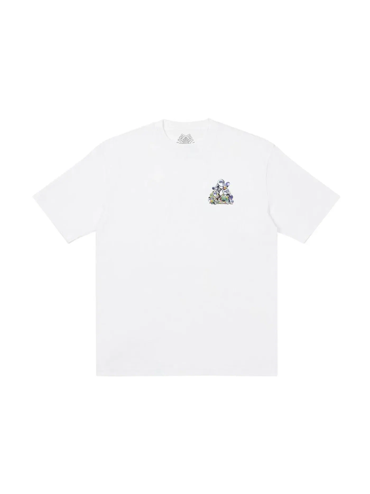 Мужская футболка с принтом Palace Bubbling T-shirt — изображение 2 из 2, белый