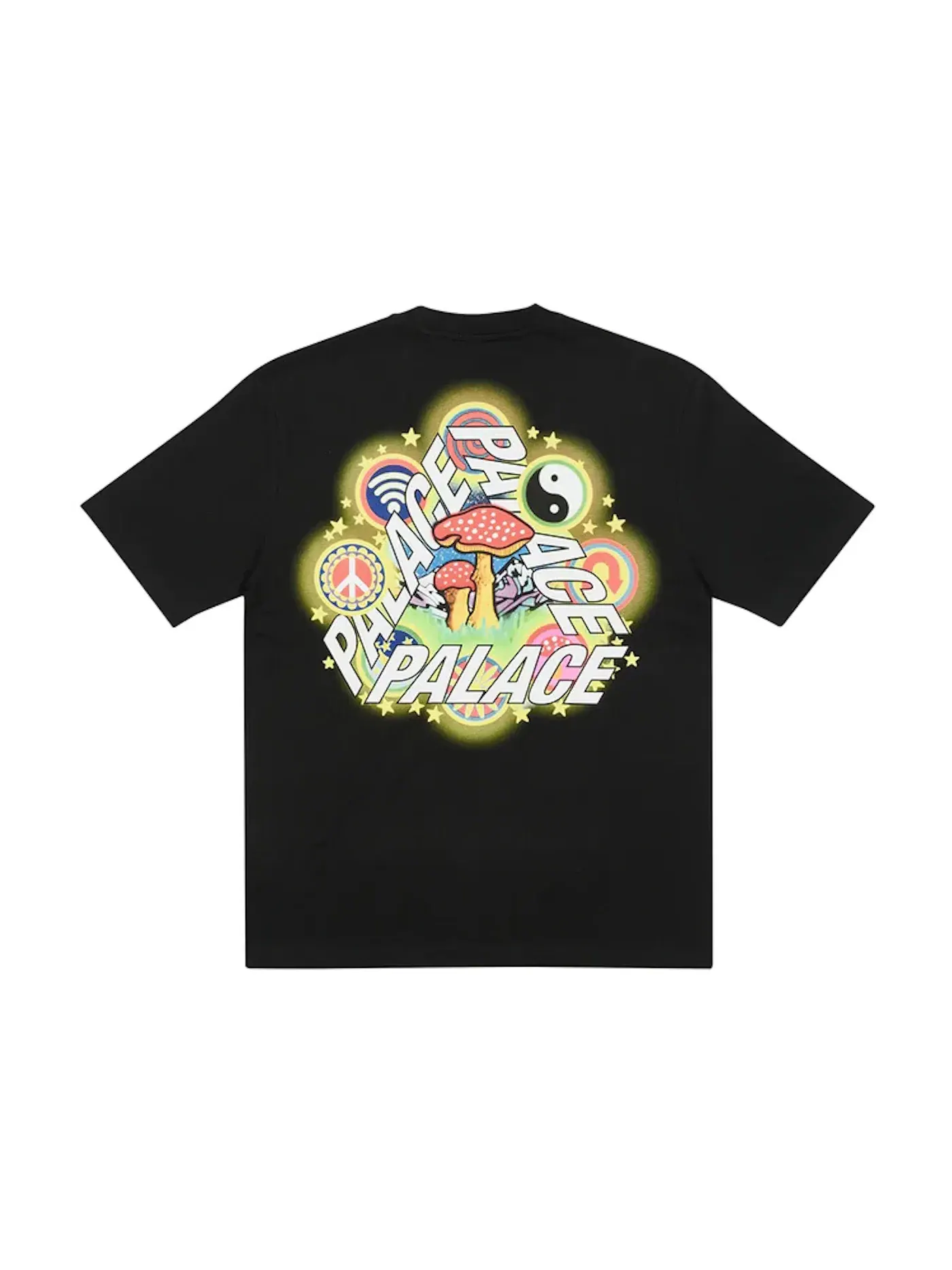 Мужская футболка с принтом Palace T-shirt — изображение 1 из 2, черный