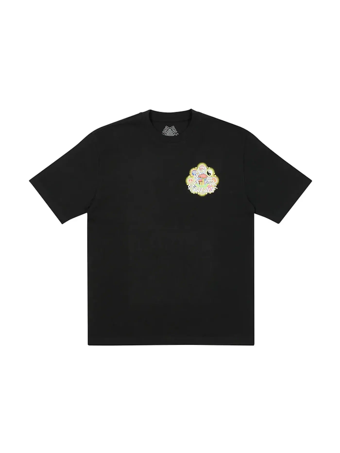 Мужская футболка с принтом Palace T-shirt — изображение 2 из 2, черный