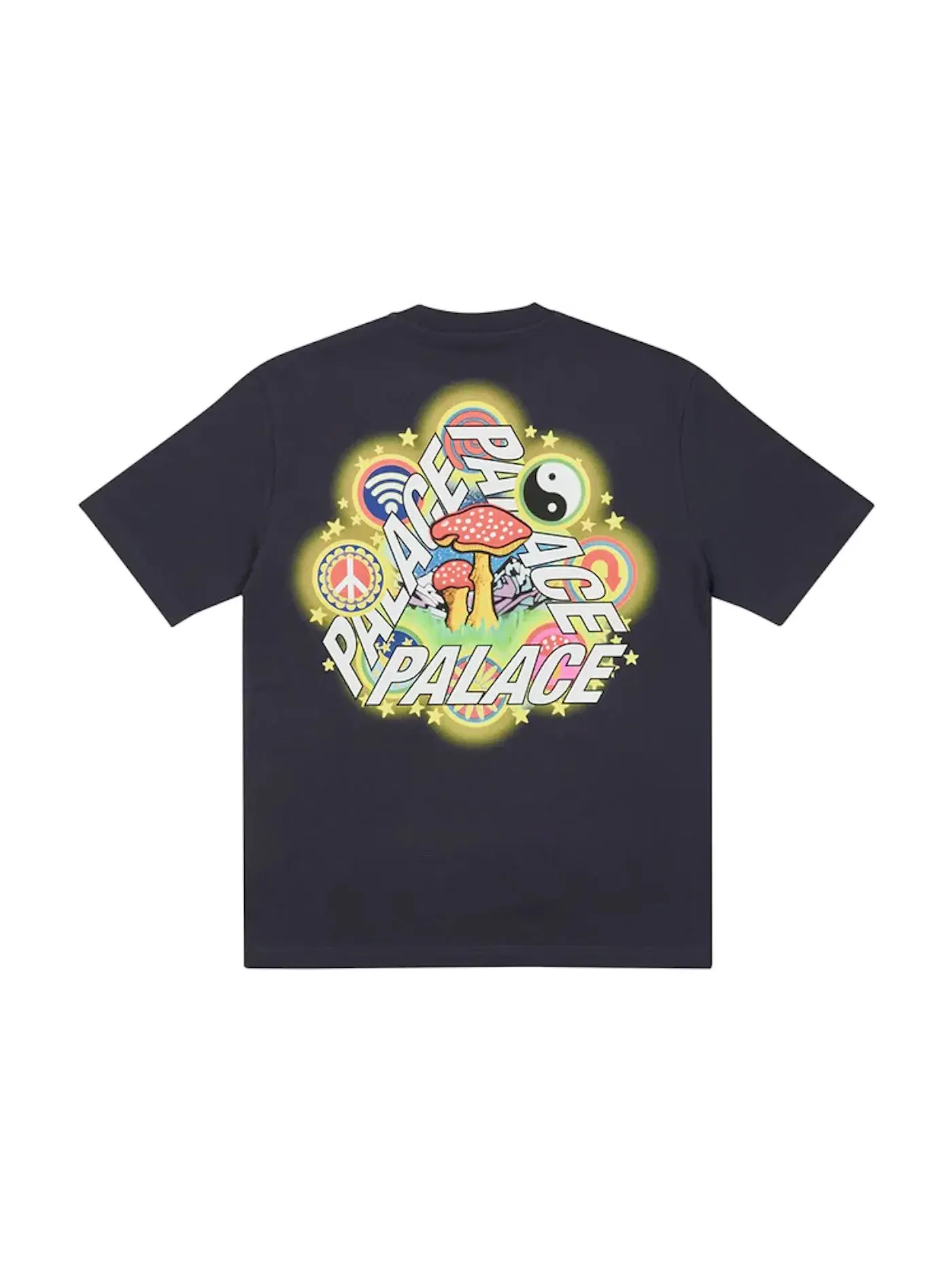 Мужская футболка с принтом Palace T-shirt — изображение 1 из 2, темно-синий