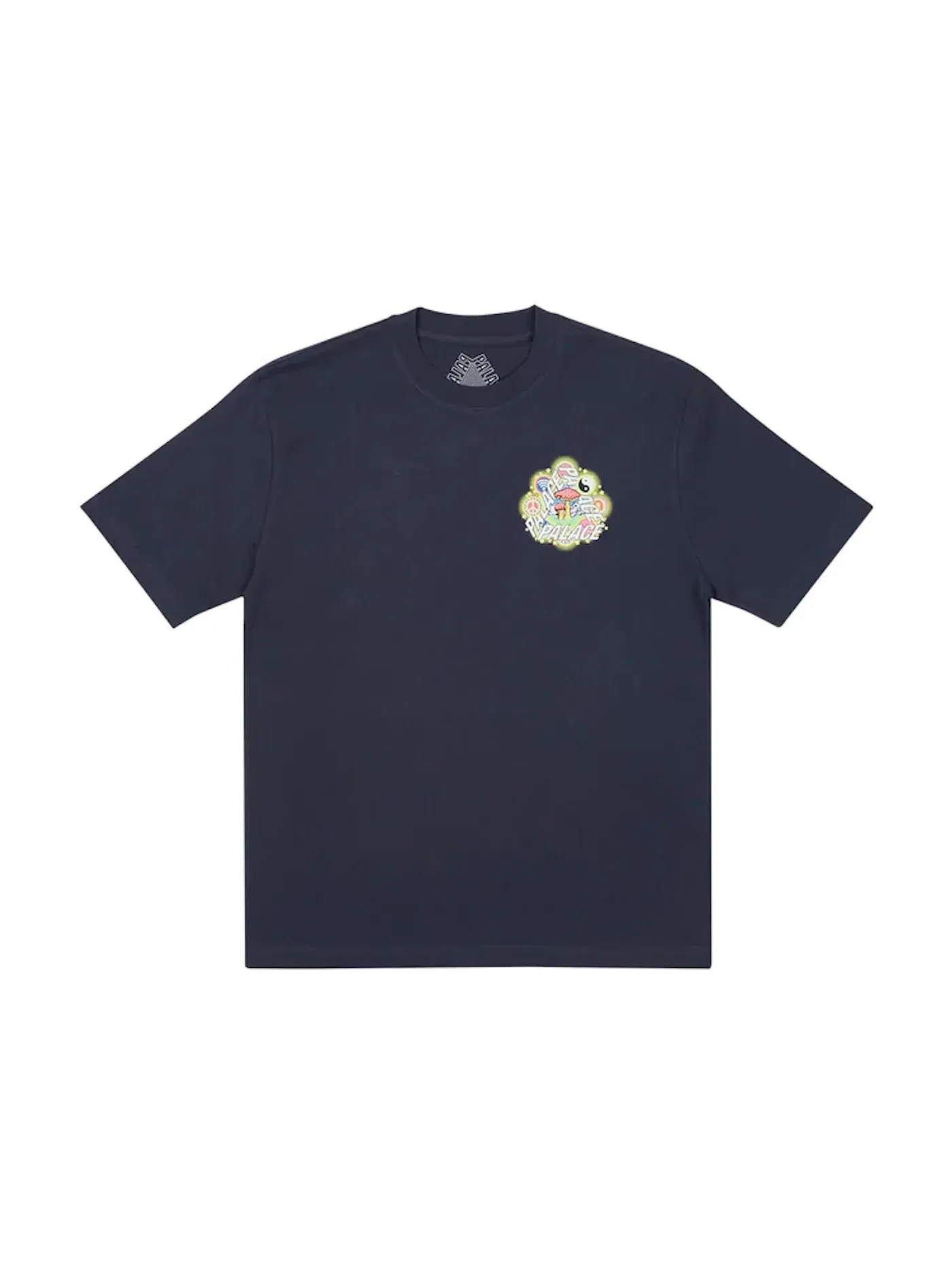Мужская футболка с принтом Palace T-shirt — изображение 2 из 2, темно-синий