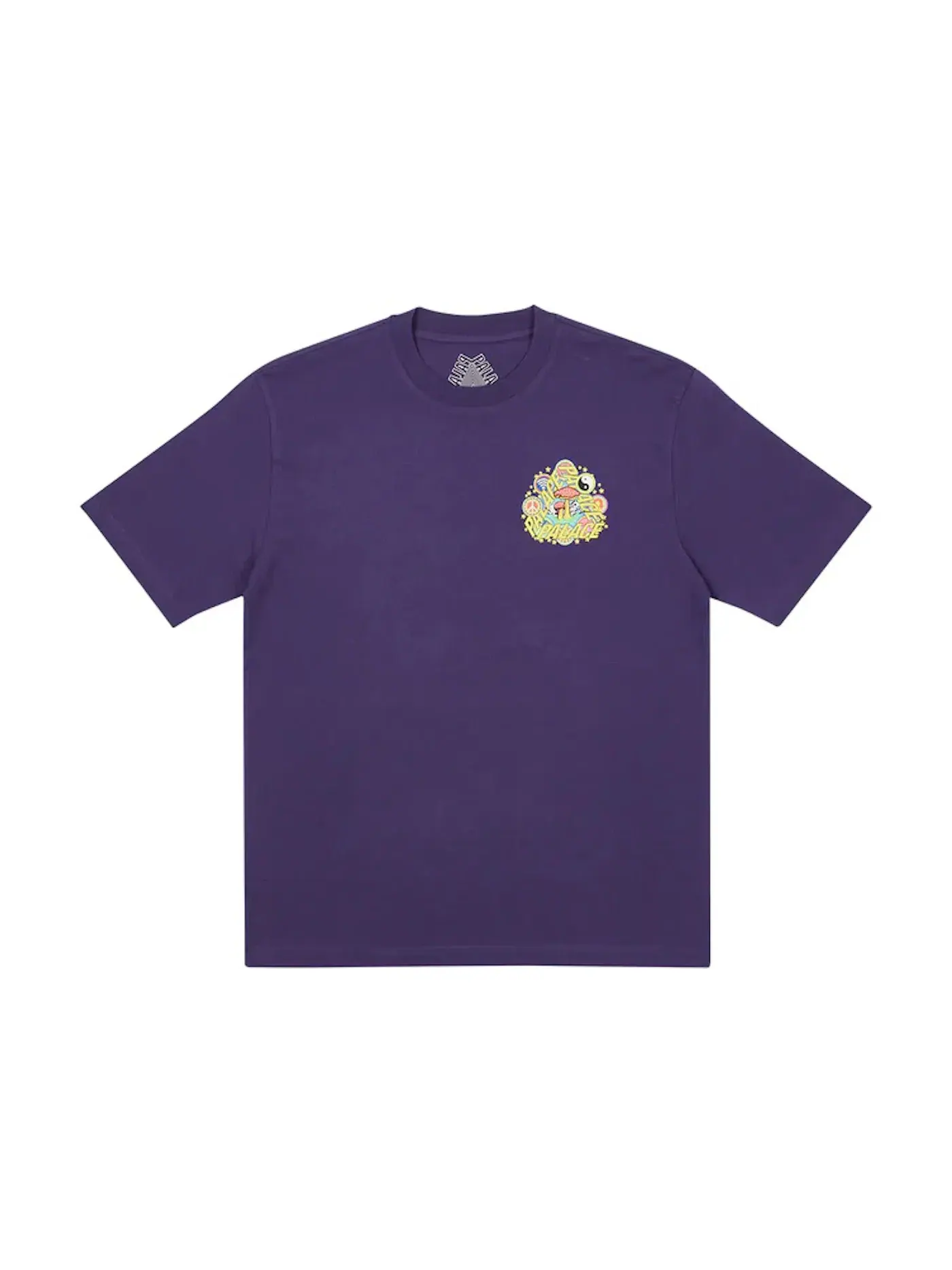 Мужская футболка с принтом Palace T-shirt — изображение 2 из 2, фиолетовый