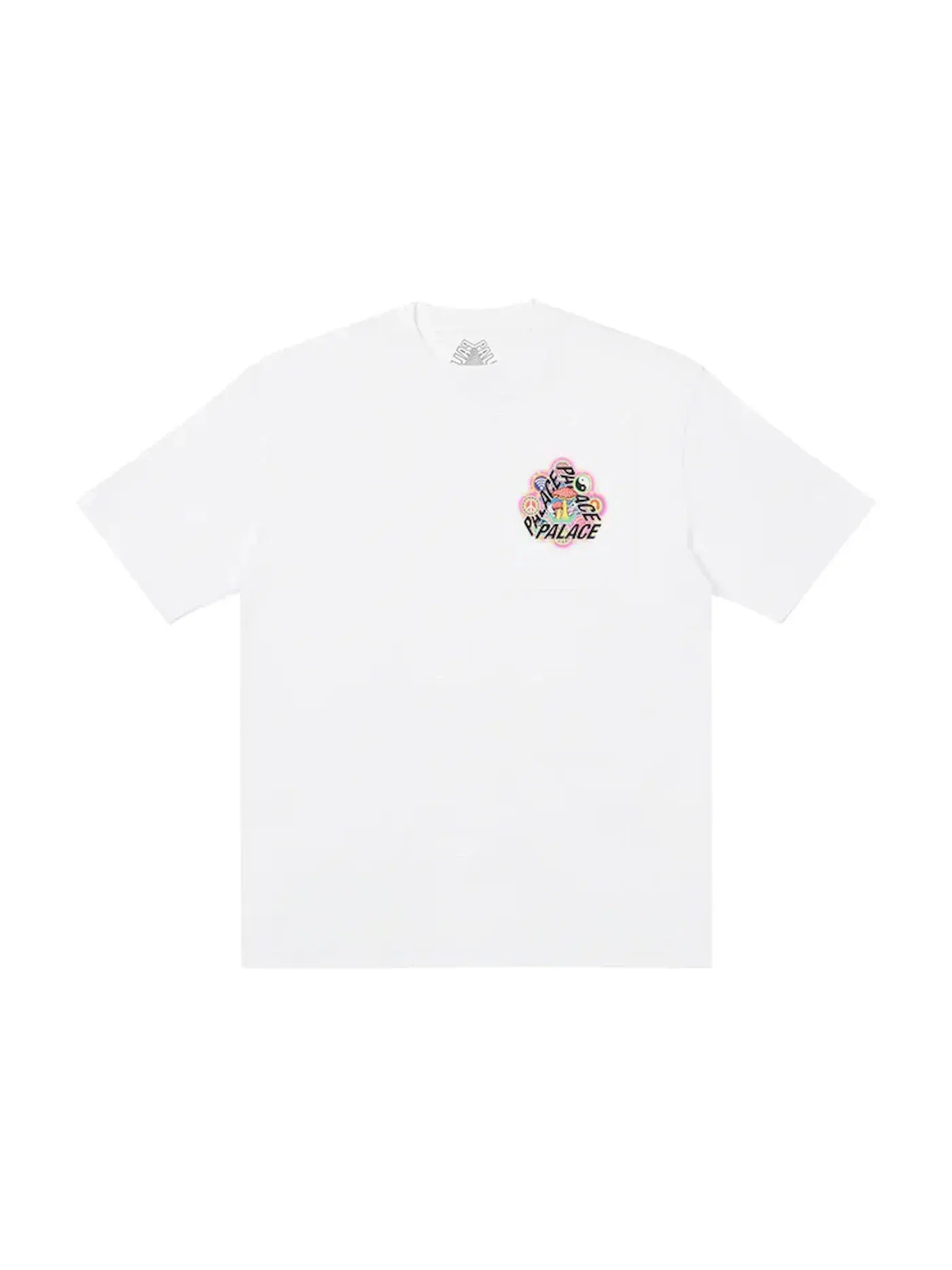 Мужская футболка с принтом Palace T-shirt — изображение 2 из 2, белый