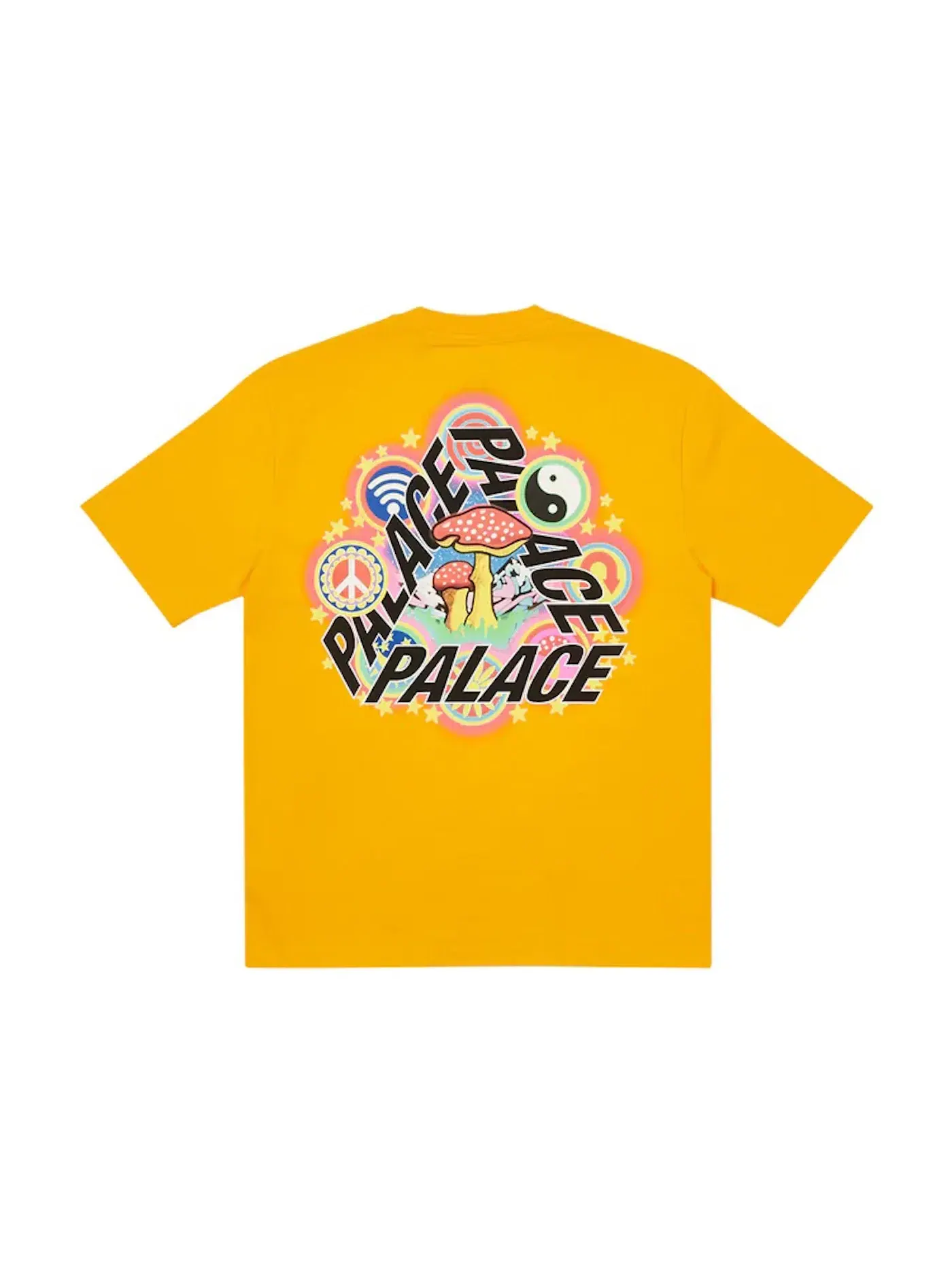 Мужская футболка Palace T-shirt — изображение 1 из 2, желтый