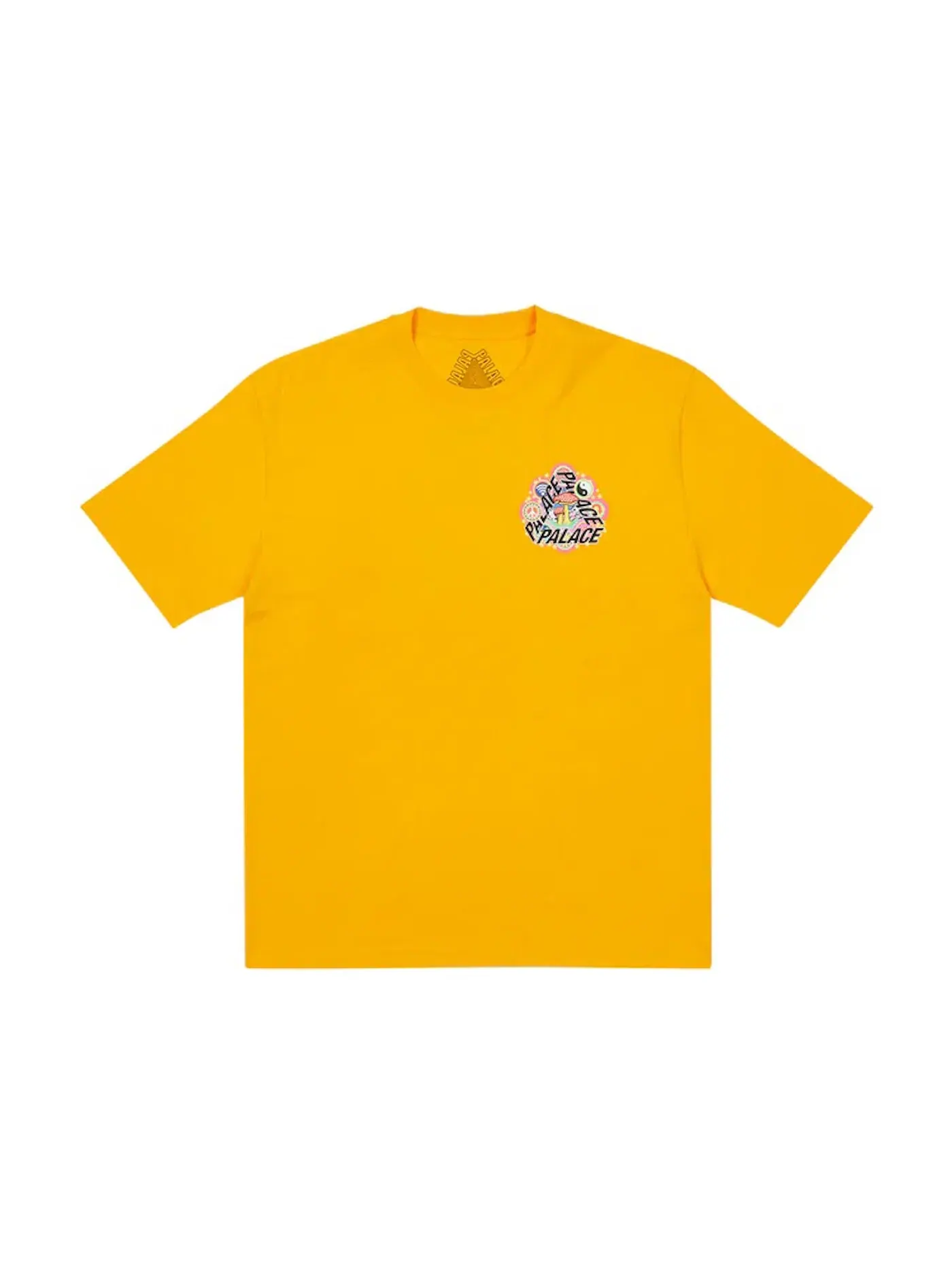 Мужская футболка Palace T-shirt — изображение 2 из 2, желтый