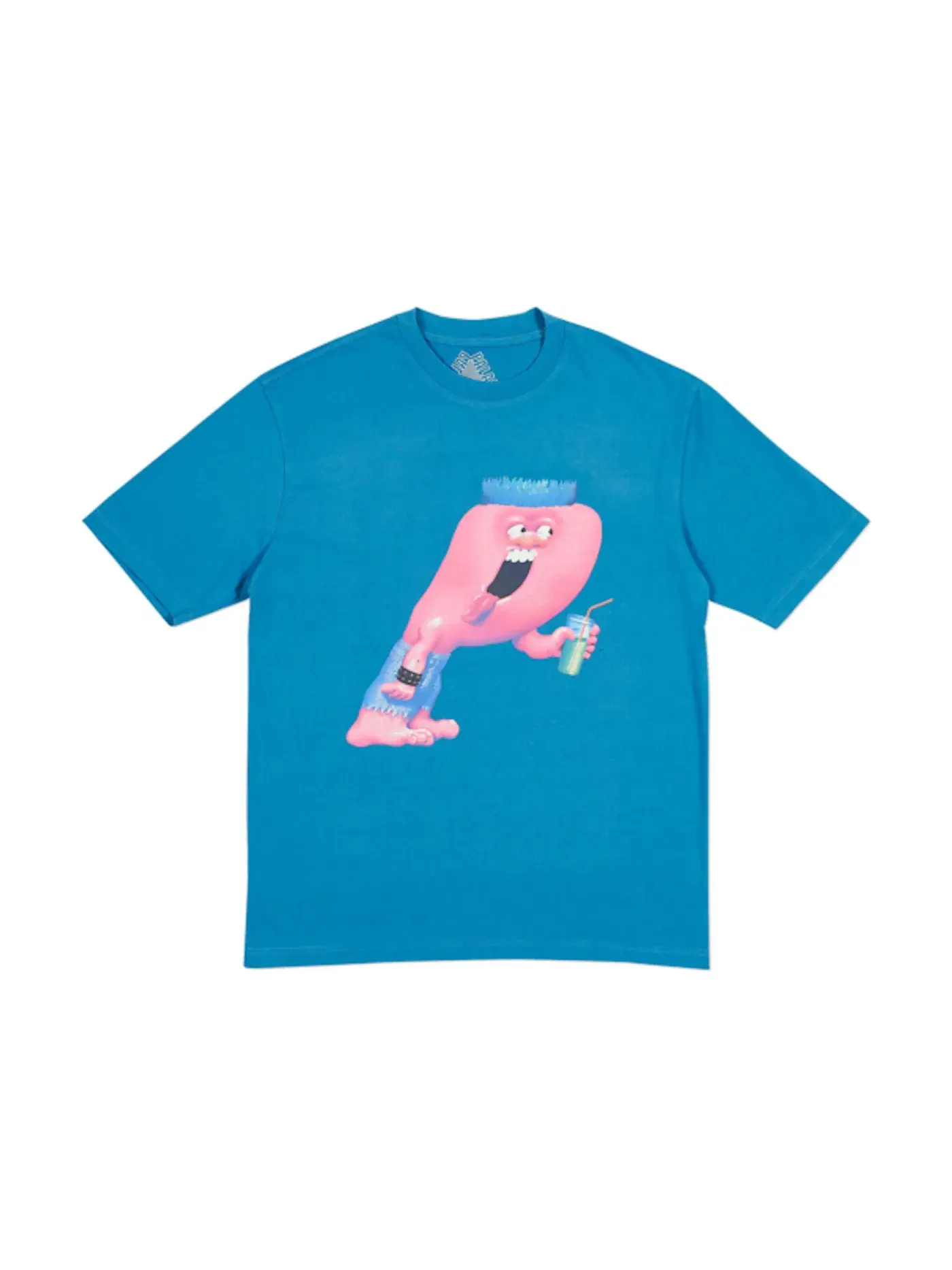 Мужская футболка с принтом Palace T-shirt — изображение 1 из 1, синий