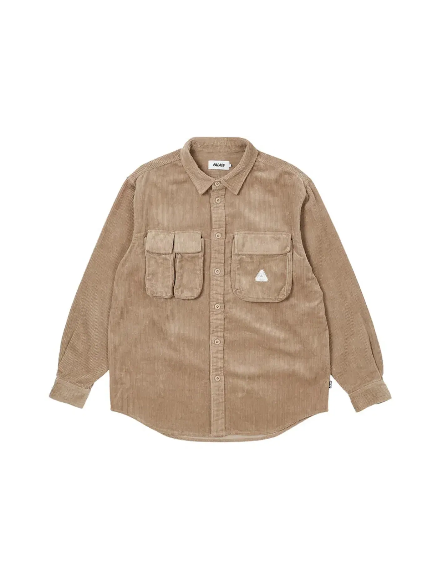 Мужская рубашка из вельвета Palace Cargo Cord Shirt — изображение 1 из 2, серый