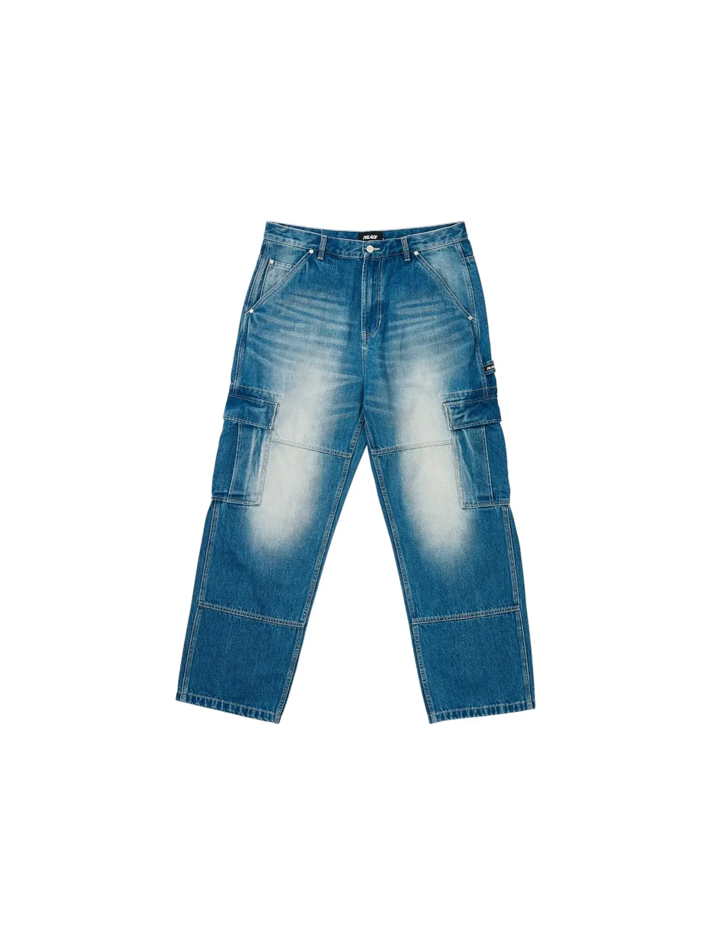 Мужские джинсы с карго-вставками Palace Cargo Panel Jean — изображение 1 из 3, синий
