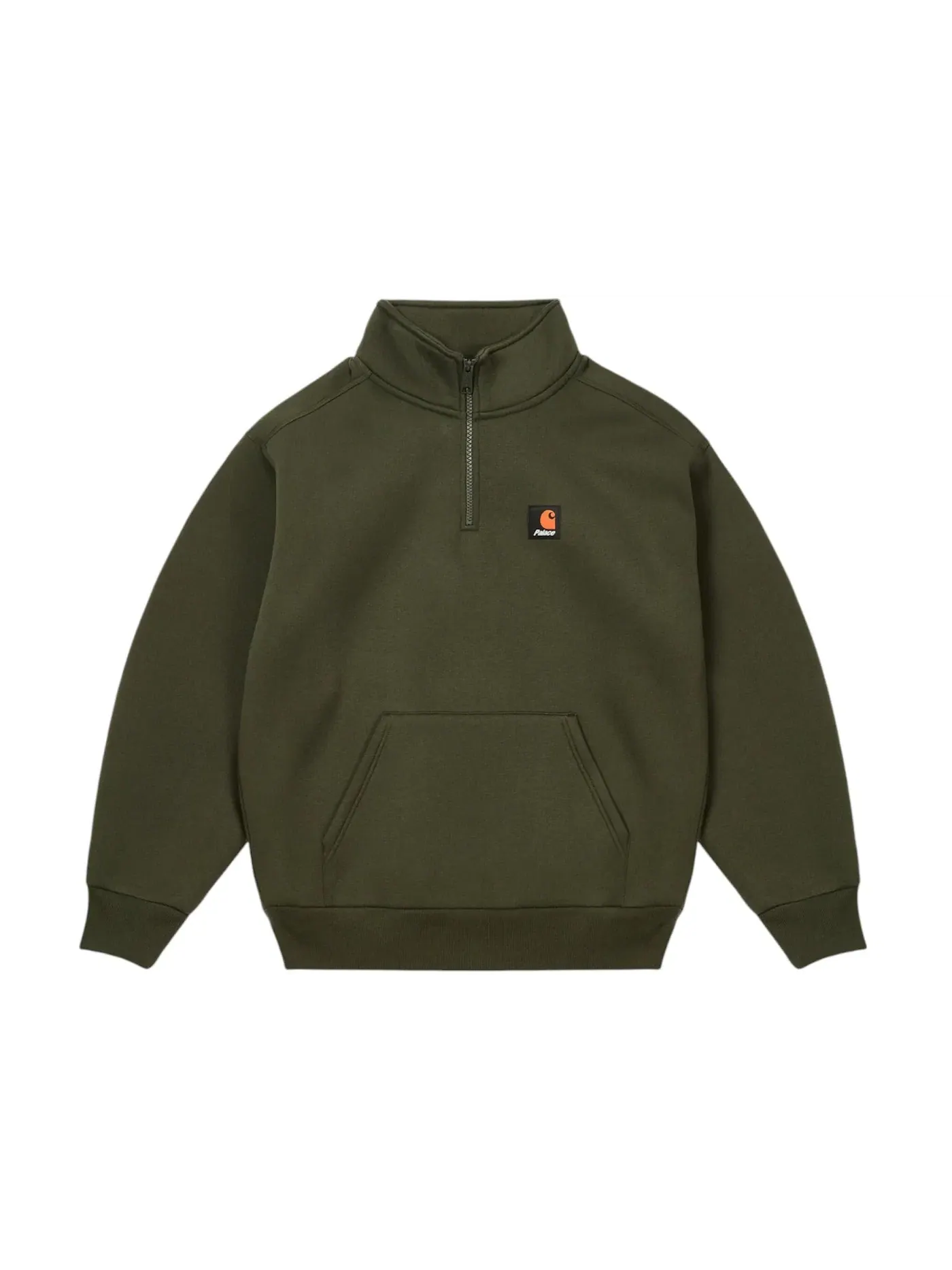Мужской свитшот с принтом Palace Carhartt WIP Carlux 1/2 Zip, Plant — изображение 1 из 2