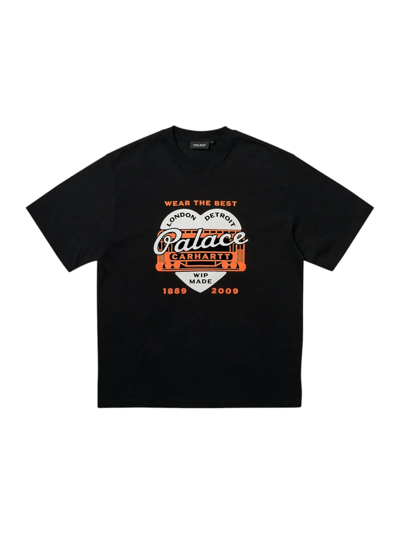 Мужская футболка с принтом Palace Carhartt WIP Heart T-Shirt — изображение 1 из 1, черный