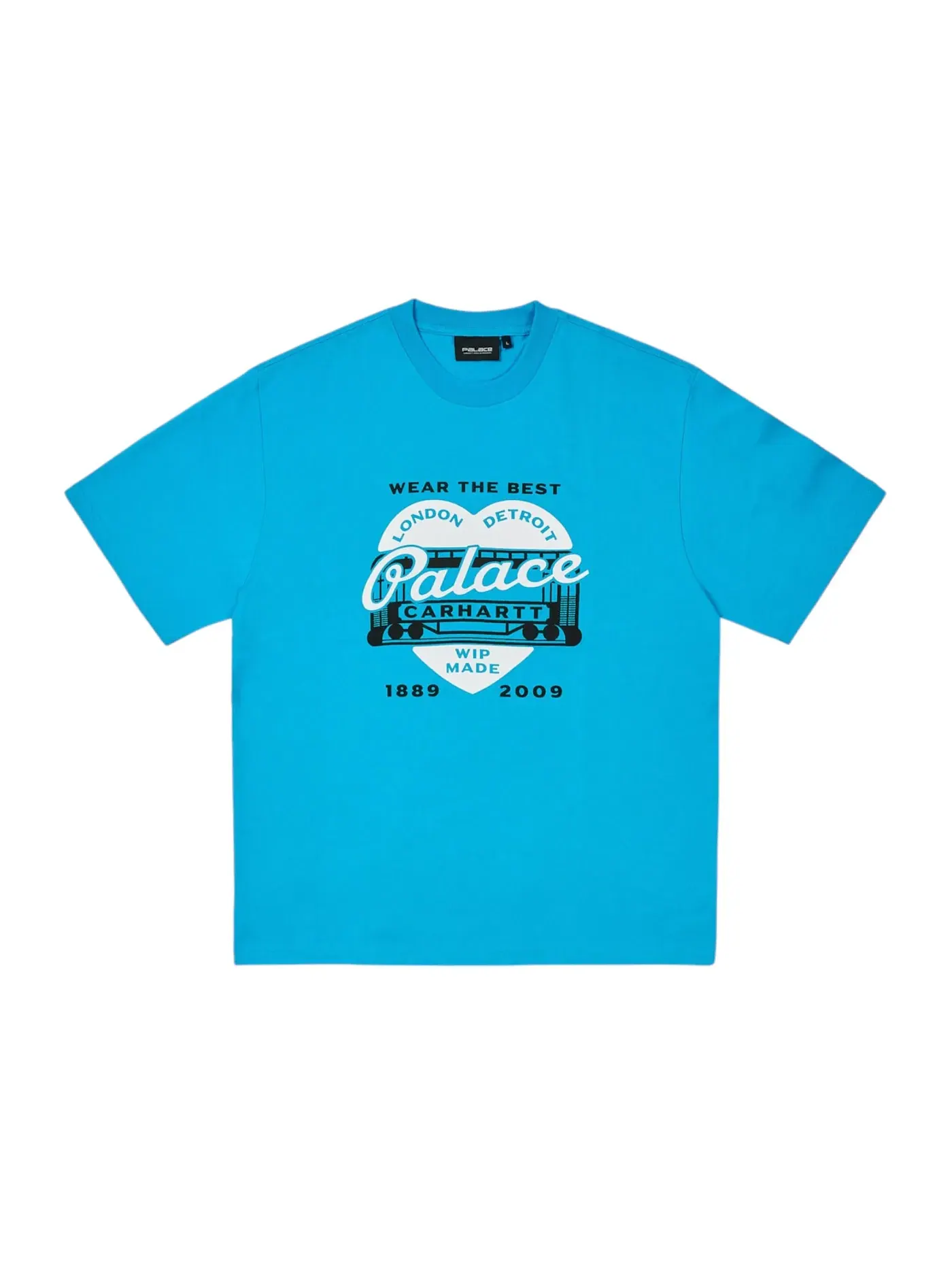Мужская футболка с принтом Palace Carhartt WIP Heart T-Shirt — изображение 1 из 1, синий