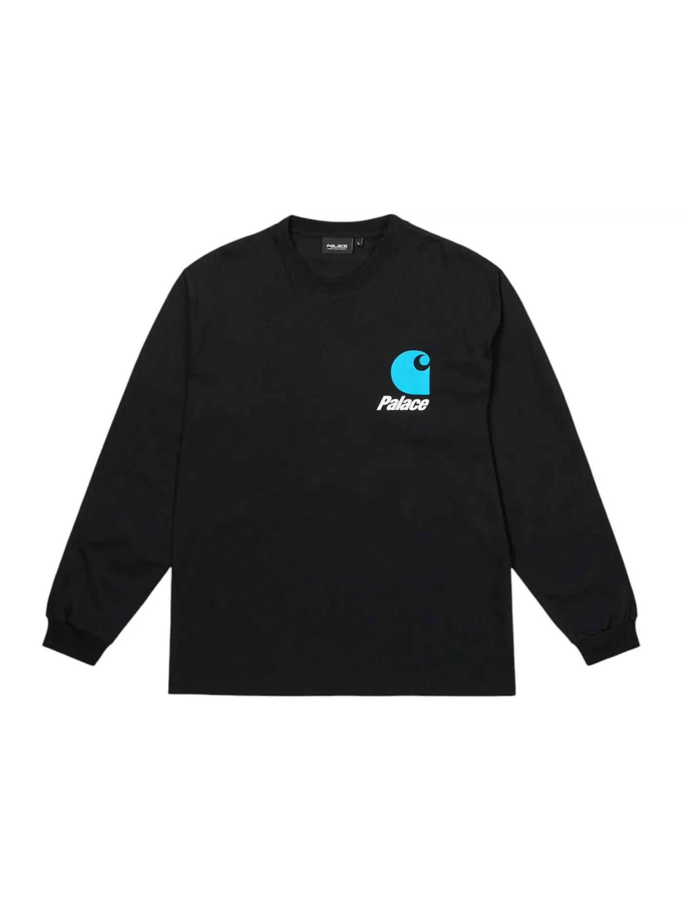 Мужская футболка с длинным рукавом Palace Carhartt WIP Logo Longsleeve — изображение 2 из 2, черный