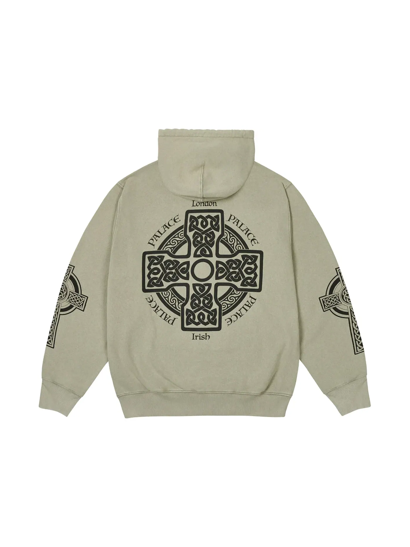 Мужская худи с принтом Palace Celtic Zip Hood Sage — изображение 2 из 2
