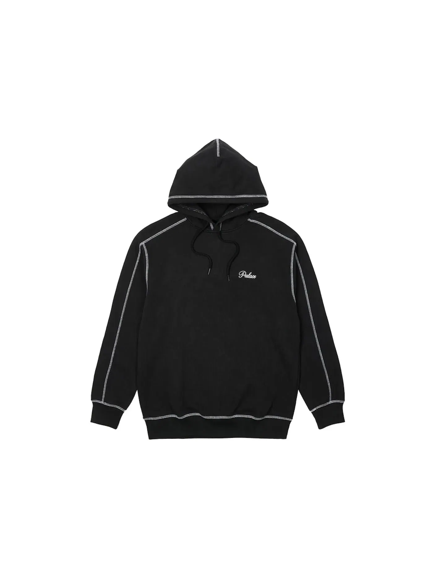 Мужская худи с принтом Palace Hood — изображение 2 из 2, черный
