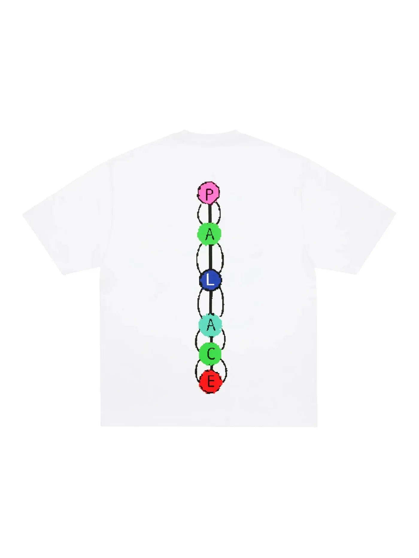 Мужская футболка с принтом Palace Chakradical T-shirt — изображение 2 из 2, белый