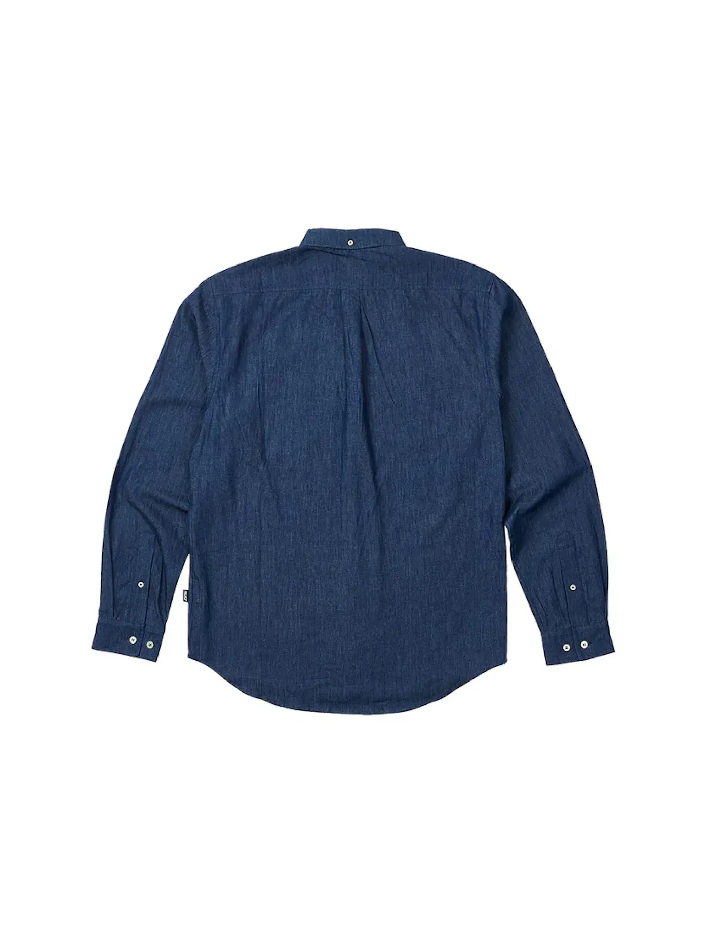 Мужская рубашка из шамбре с клетчатой вставкой Shirt Palace — изображение 2 из 2, синий