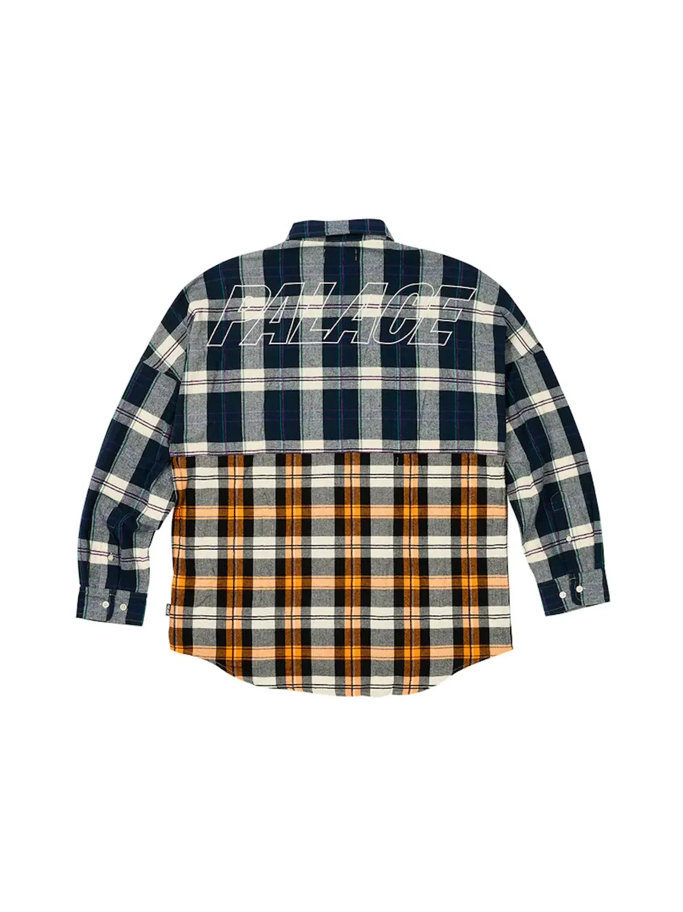 Мужская рубашка с принтом Palace Checkmate Drop Shoulder Shirt — изображение 2 из 2, темно-синий