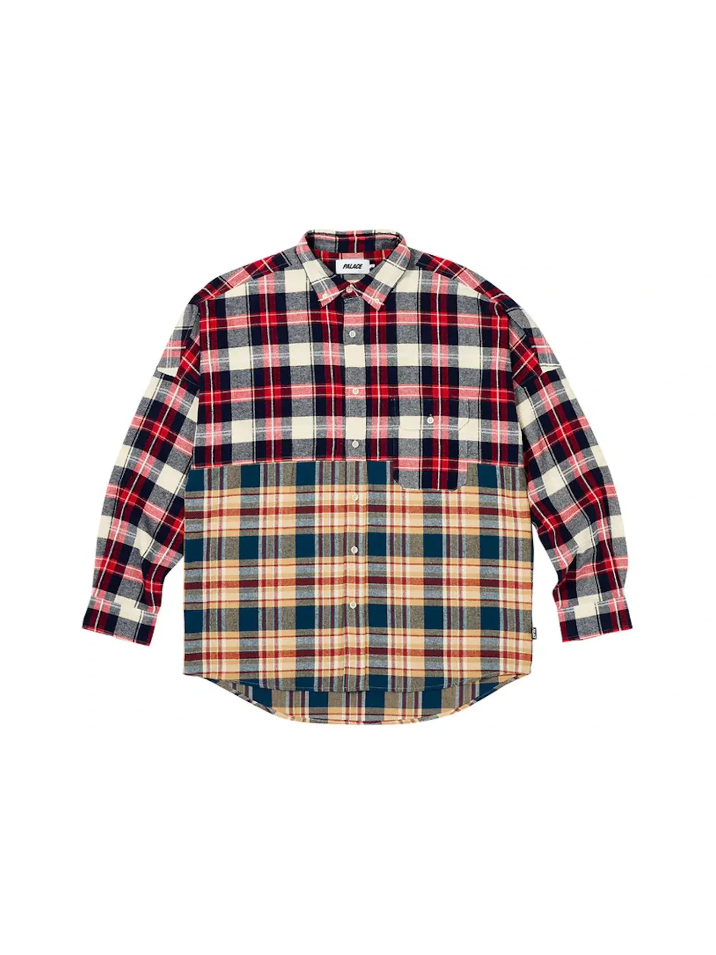 Мужская рубашка с принтом Palace Checkmate Drop Shoulder Shirt — изображение 1 из 2, красный