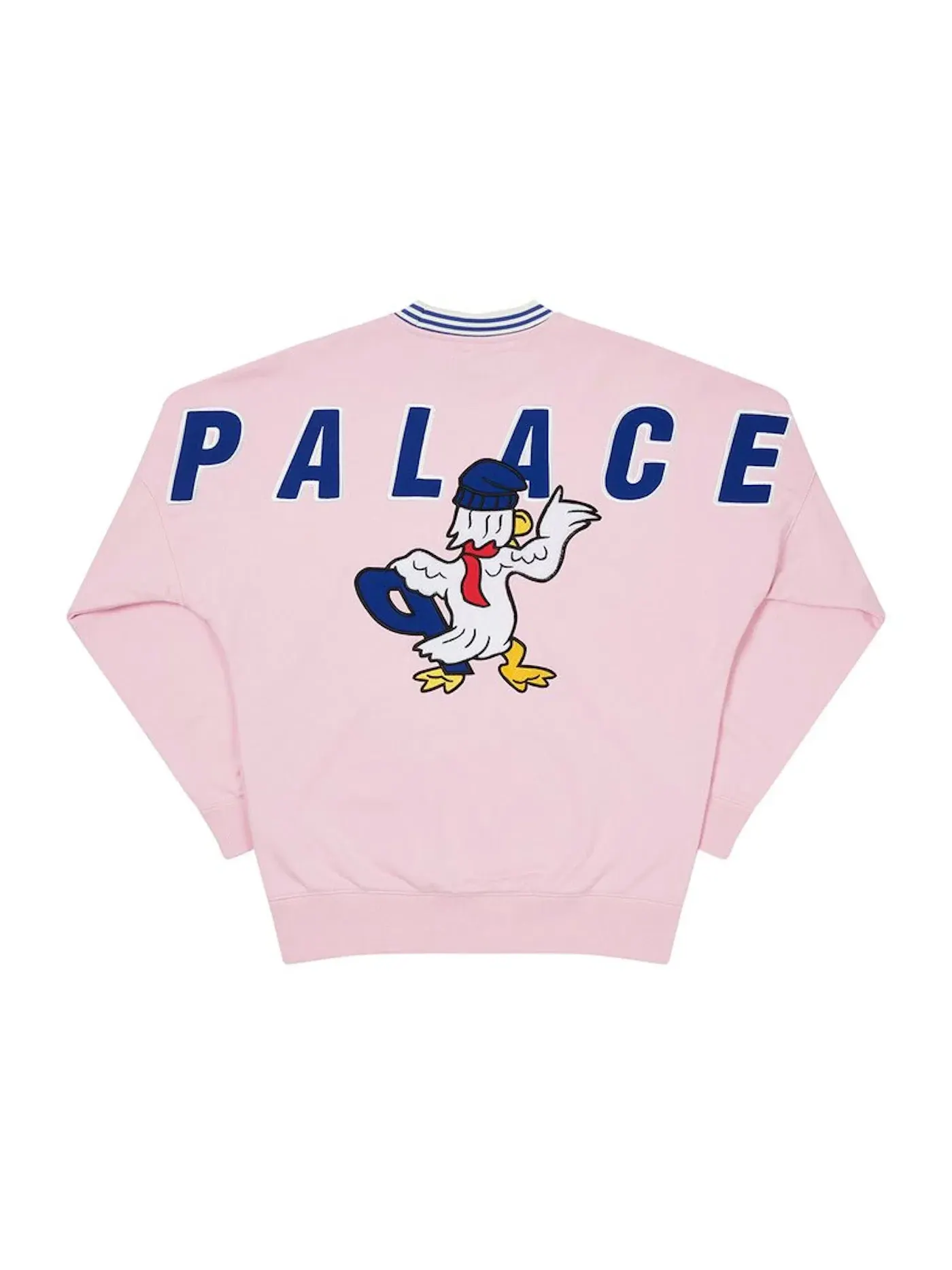 Мужской свитшот с принтом Palace Chilly Duck Out Drop Shoulder Crew — изображение 2 из 2, розовый