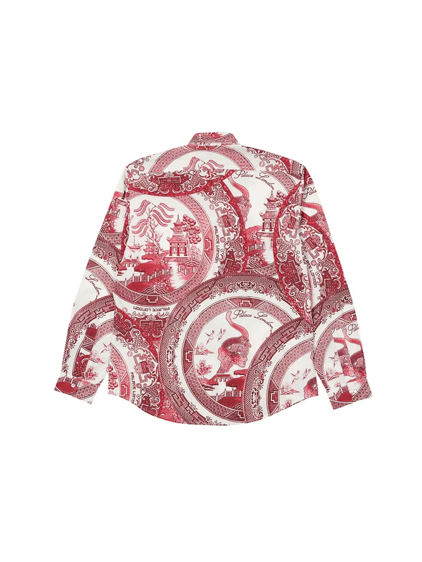 Мужская рубашка с принтом Palace Shirt — изображение 2 из 2, красный