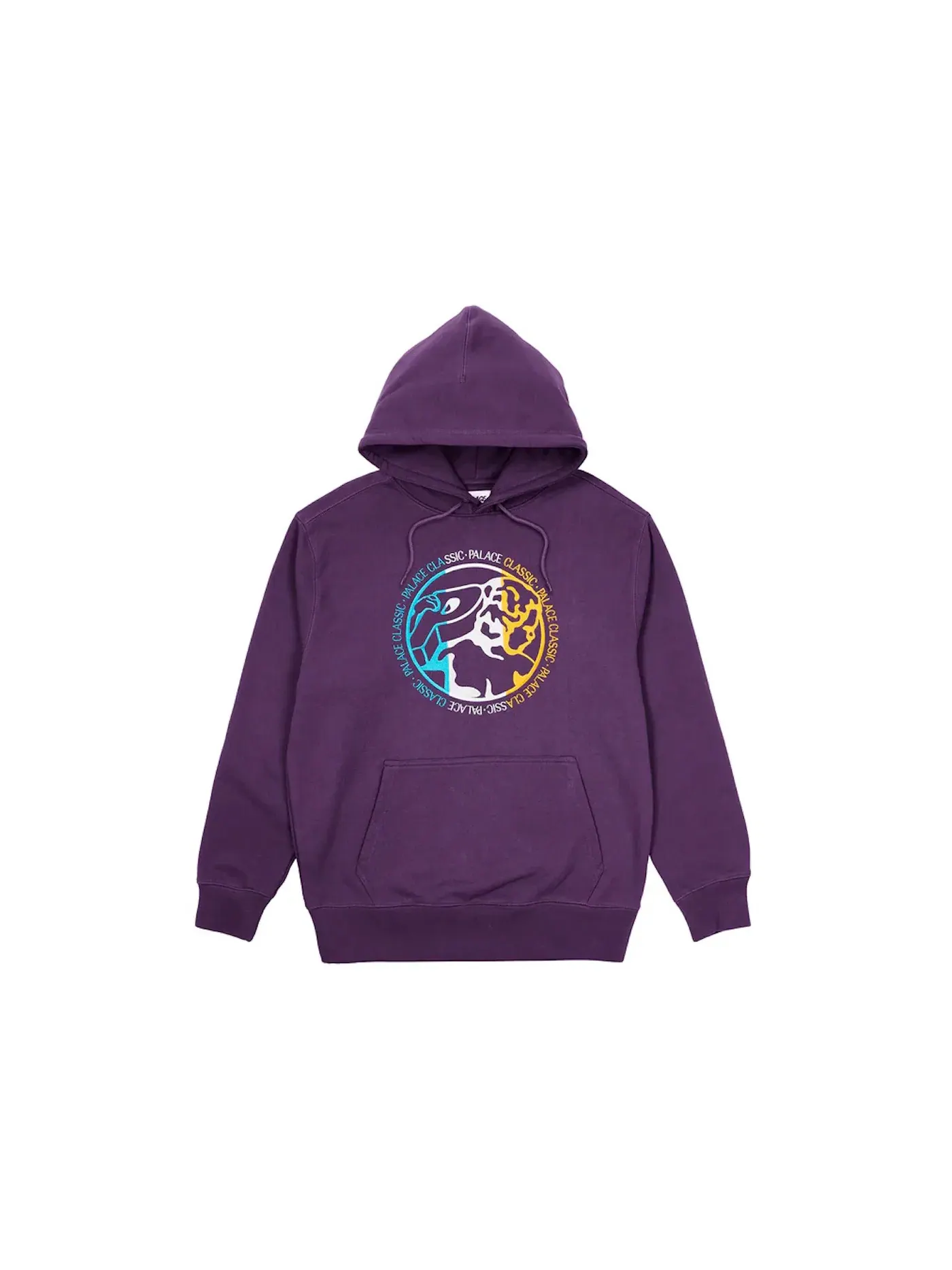 Мужской худи с капюшоном Palace Classico Hood — изображение 1 из 2, фиолетовый