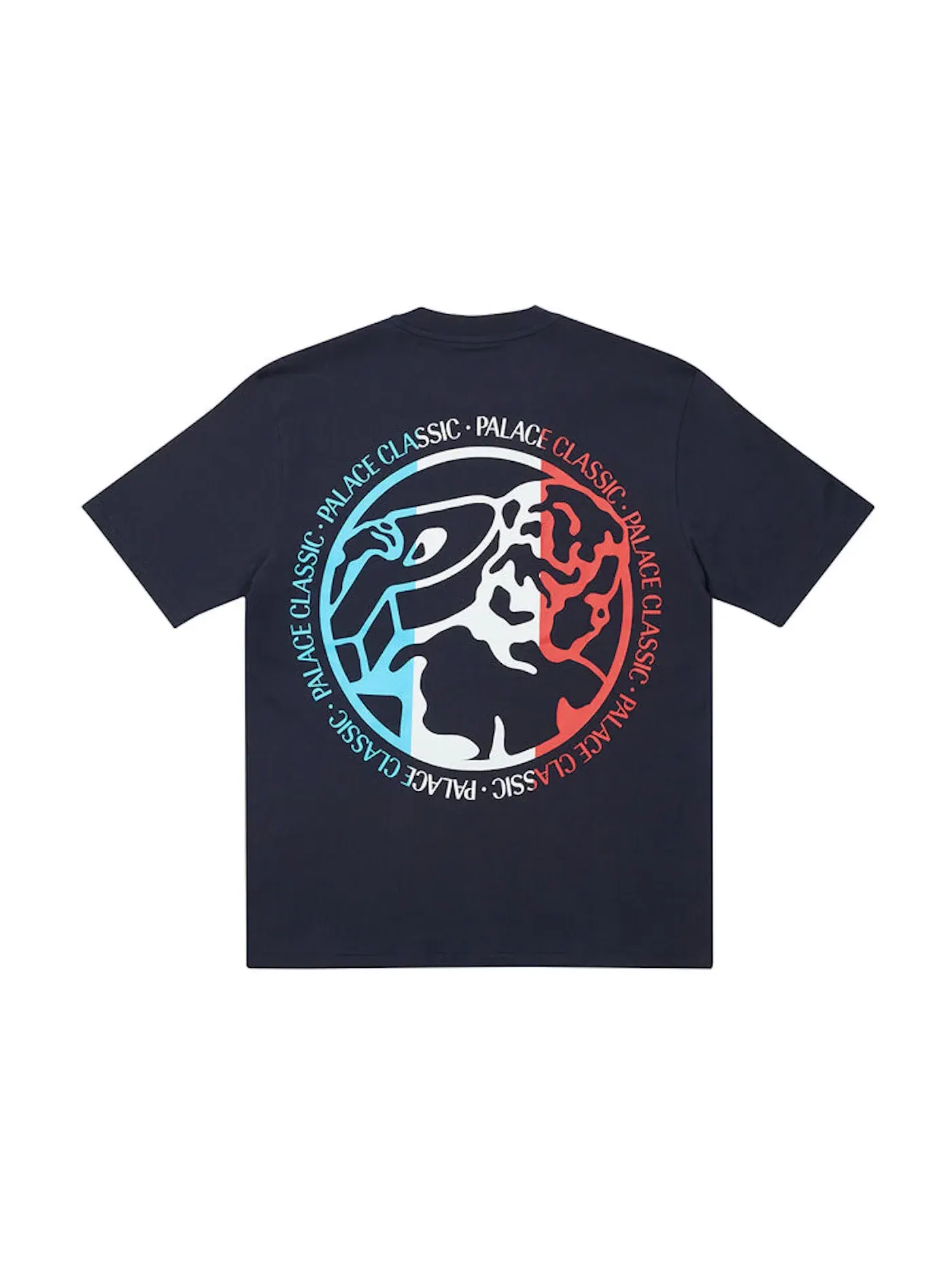 Мужская футболка с коротким рукавом Palace T-shirt — изображение 1 из 2, темно-синий
