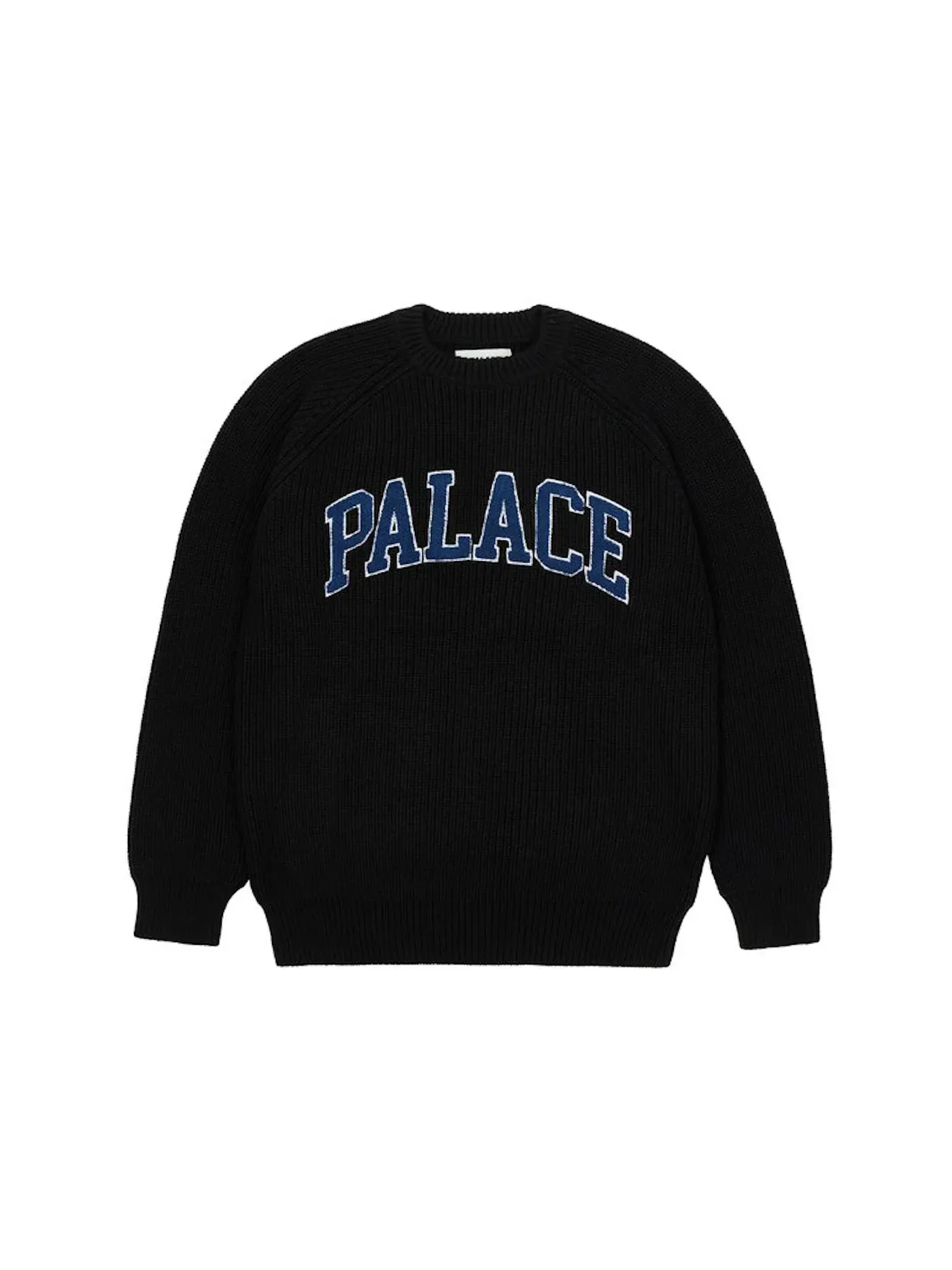 Мужской свитер с принтом Palace Collegiate Knit — изображение 1 из 1, черный