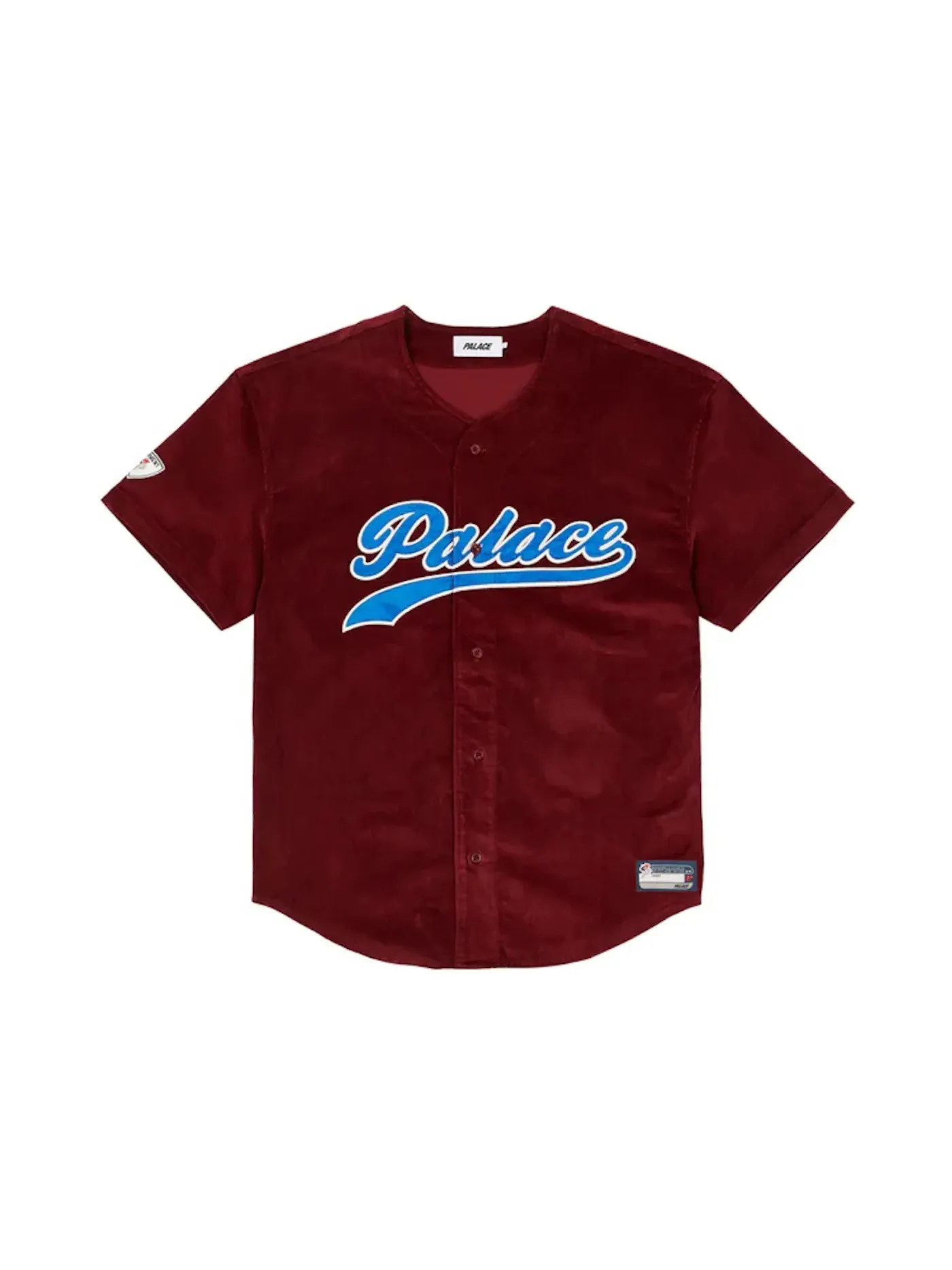 Мужская бейсбольная джерси с длинным рукавом Palace Cord Baseball Jersey — изображение 1 из 2, бордовый