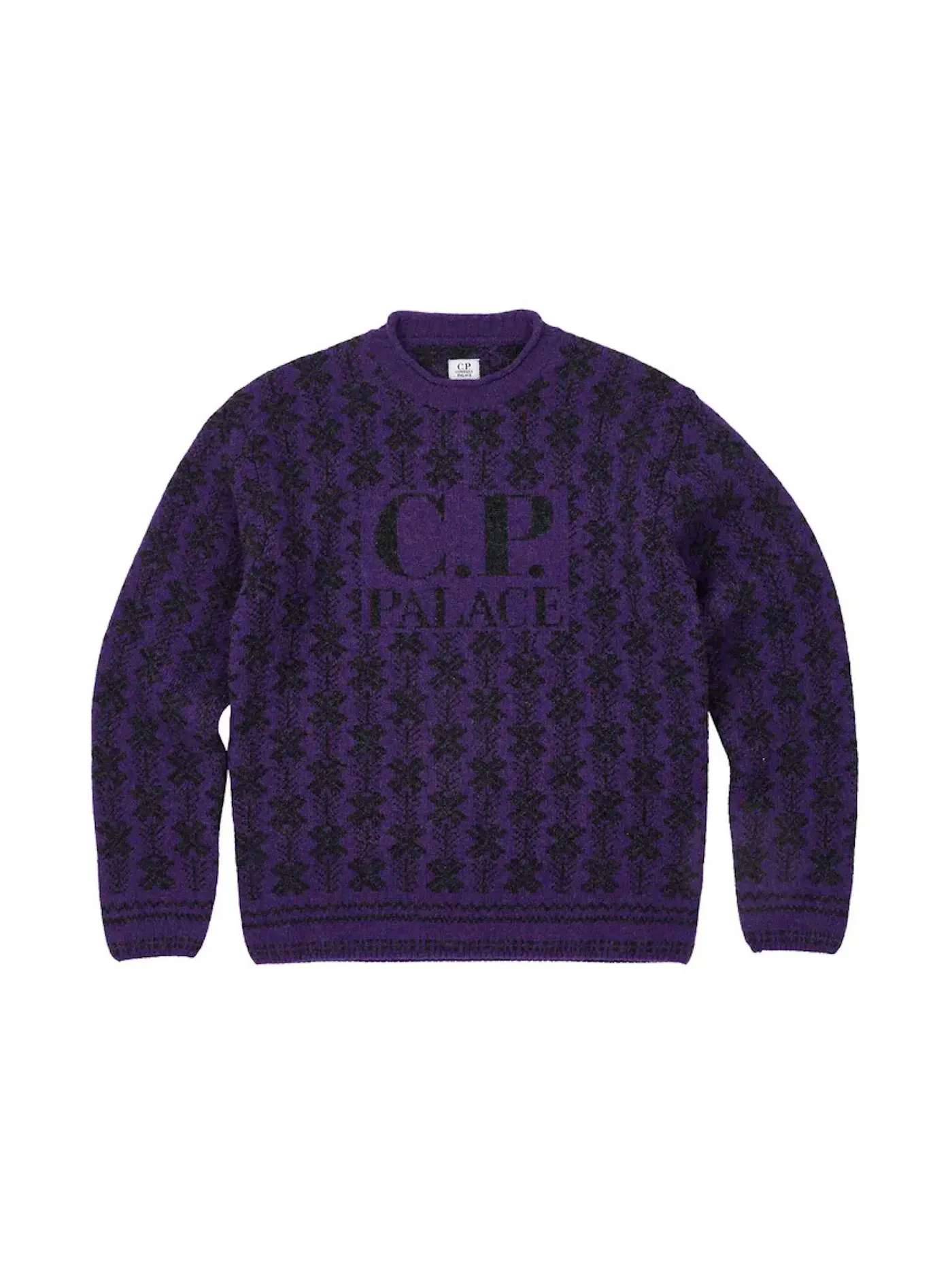 Мужской свитер с длинным рукавом Knit Palace — изображение 1 из 2, фиолетовый