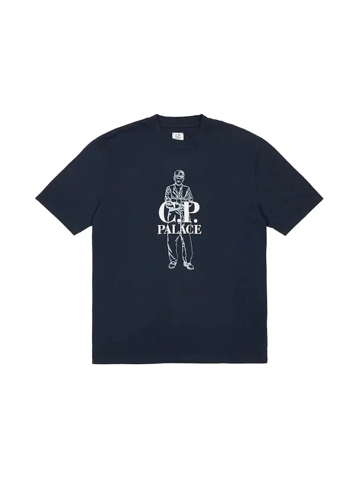 Мужская футболка с принтом Palace C.P. Company Logo Palace — изображение 1 из 1, темно-синий