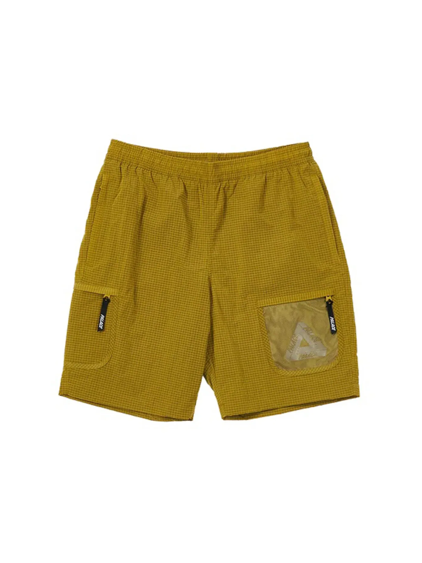 Мужские шорты с сеткой Palace Cripstop Grid Shorts — изображение 1 из 3, желтый
